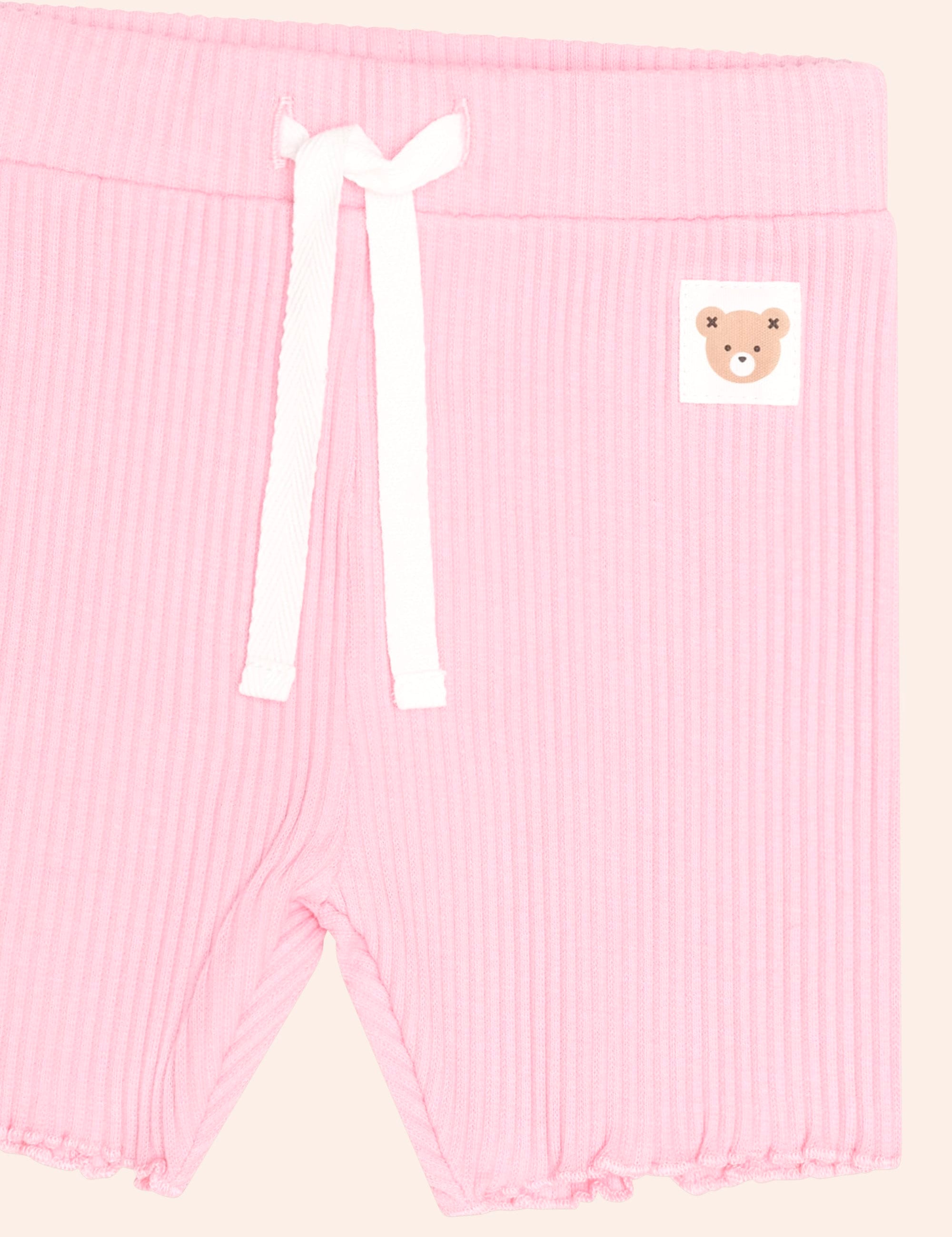 Strawberry Crme Rib Bike Short SHORT Huxbaby Shopify
