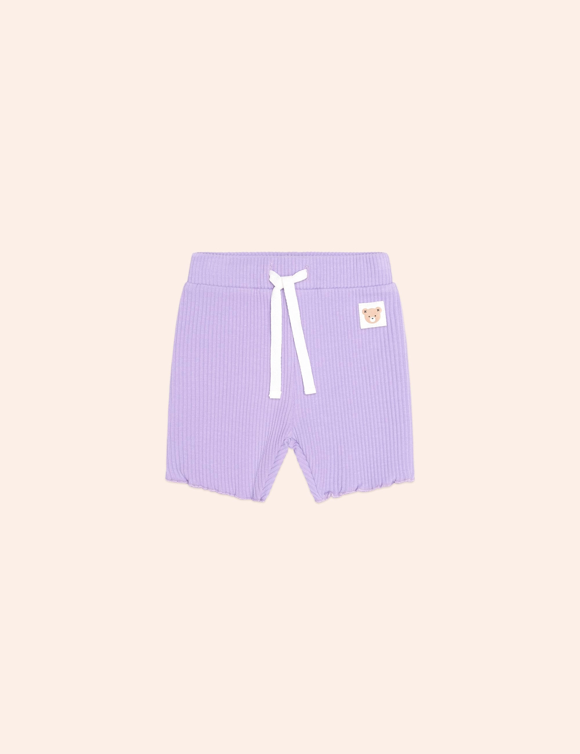 Purple Rib Bike Short SHORT Huxbaby Shopify