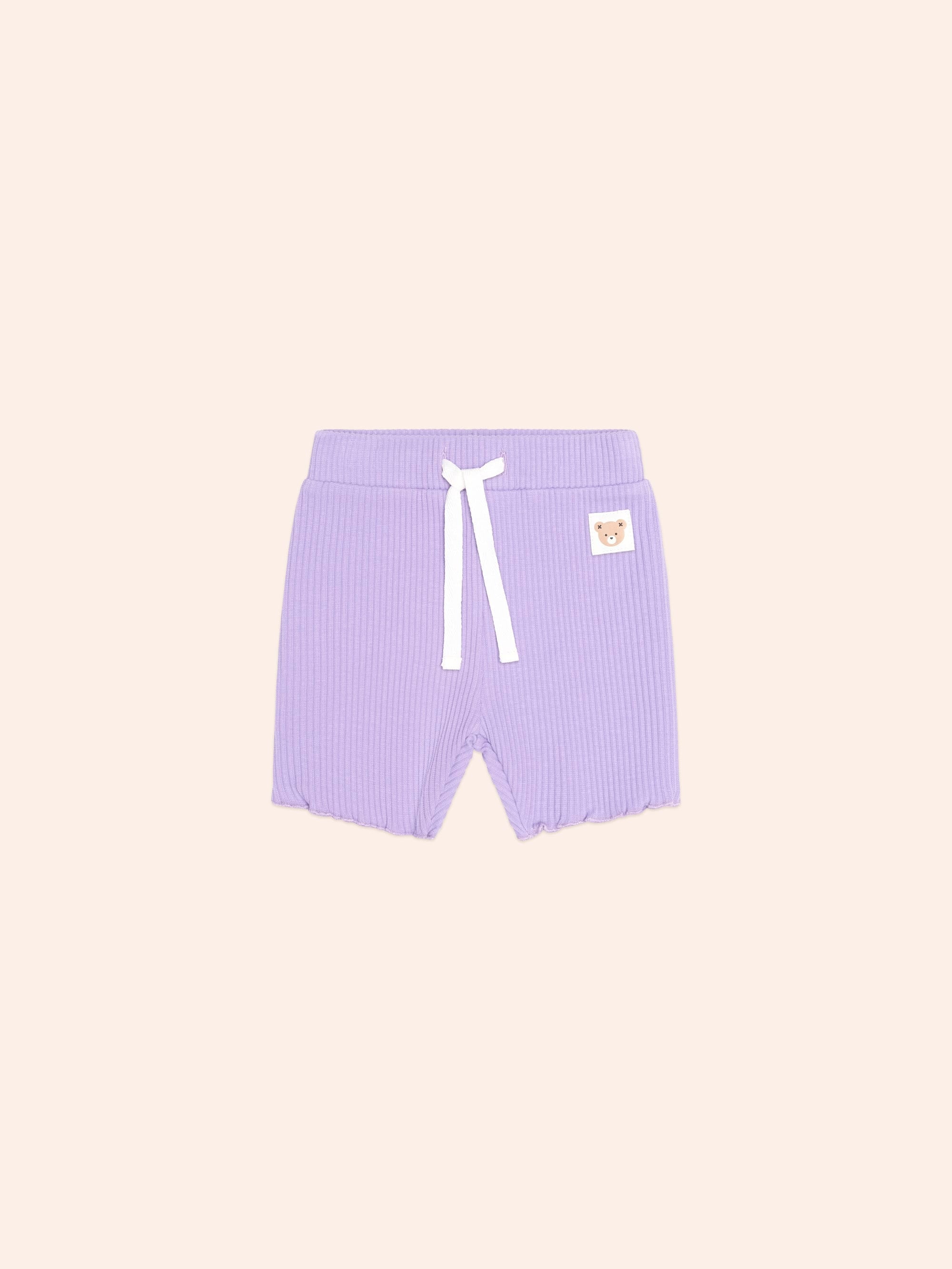 Huxbaby Shopify SHORT Purple Rib Bike Short