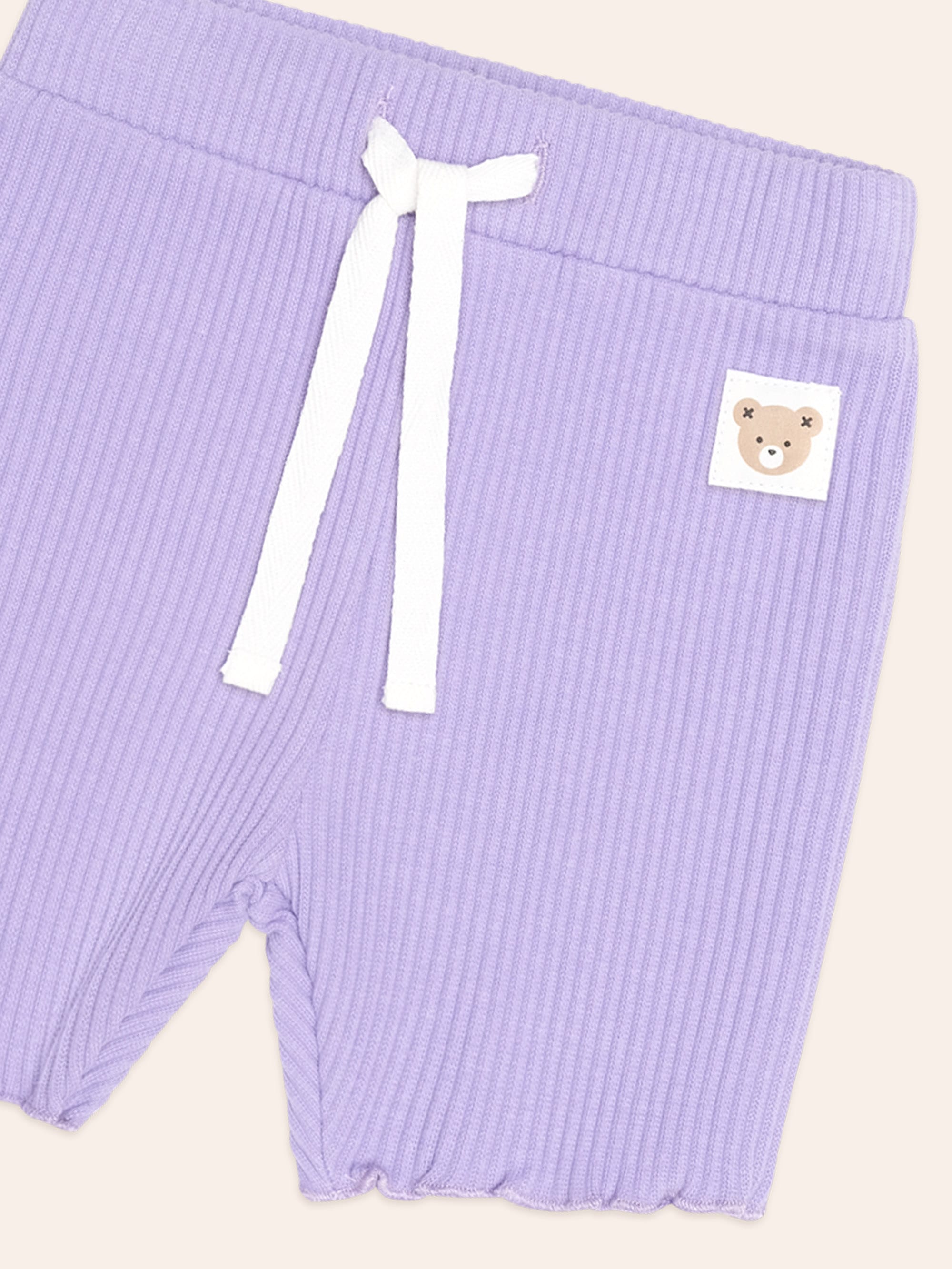 Huxbaby Shopify SHORT Purple Rib Bike Short