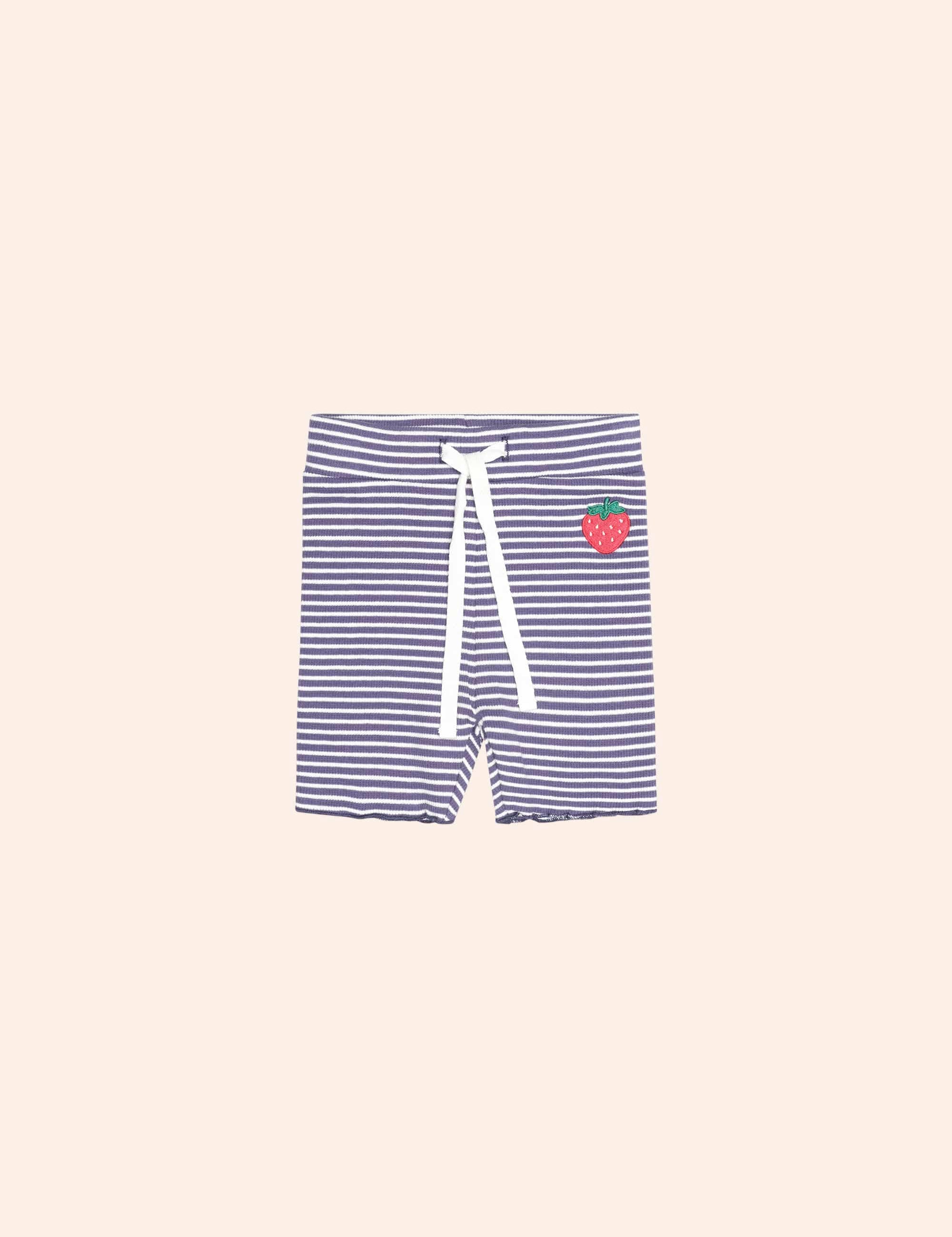 Ink Stripe Rib Bike Short SHORT Huxbaby Shopify