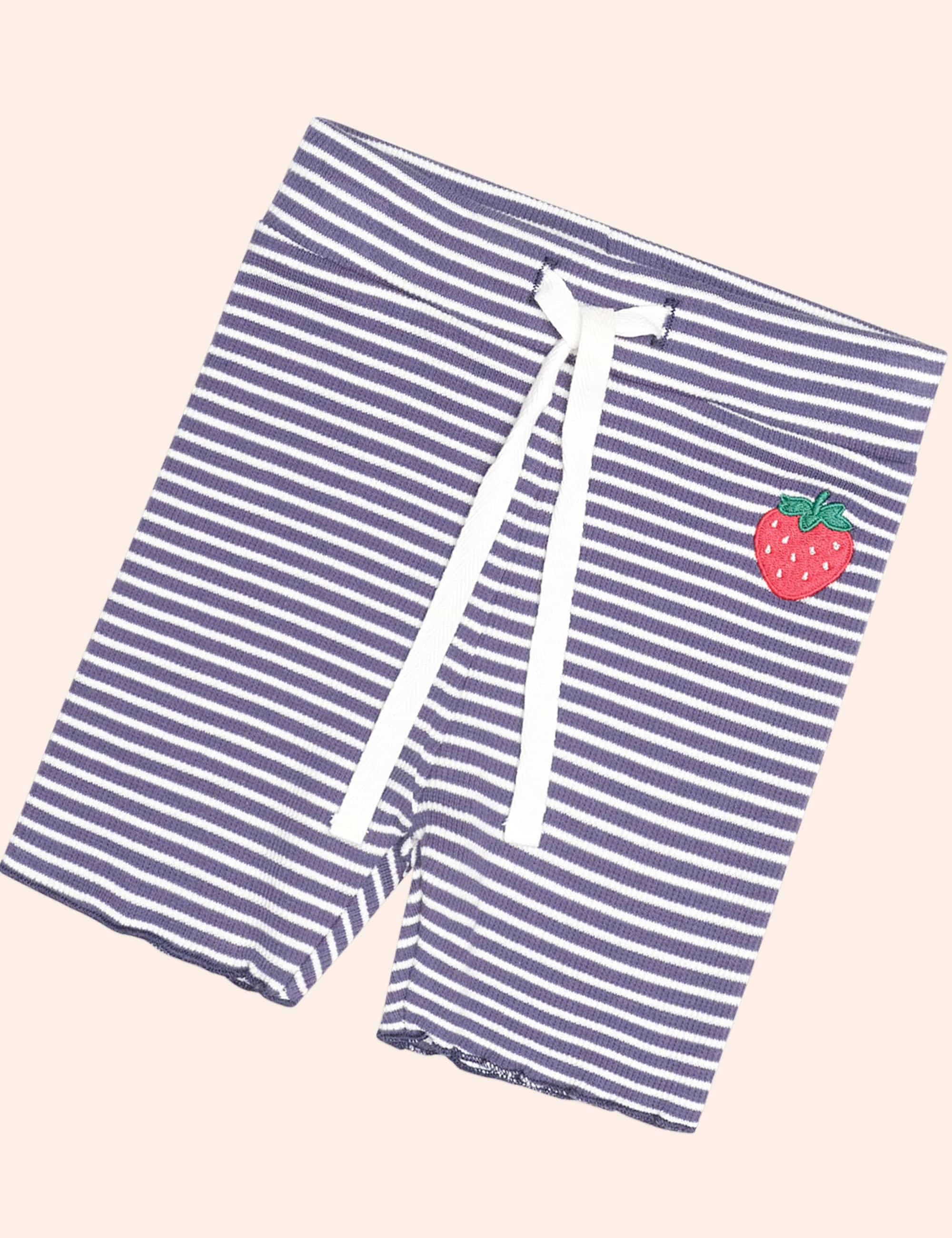 Ink Stripe Rib Bike Short SHORT Huxbaby Shopify