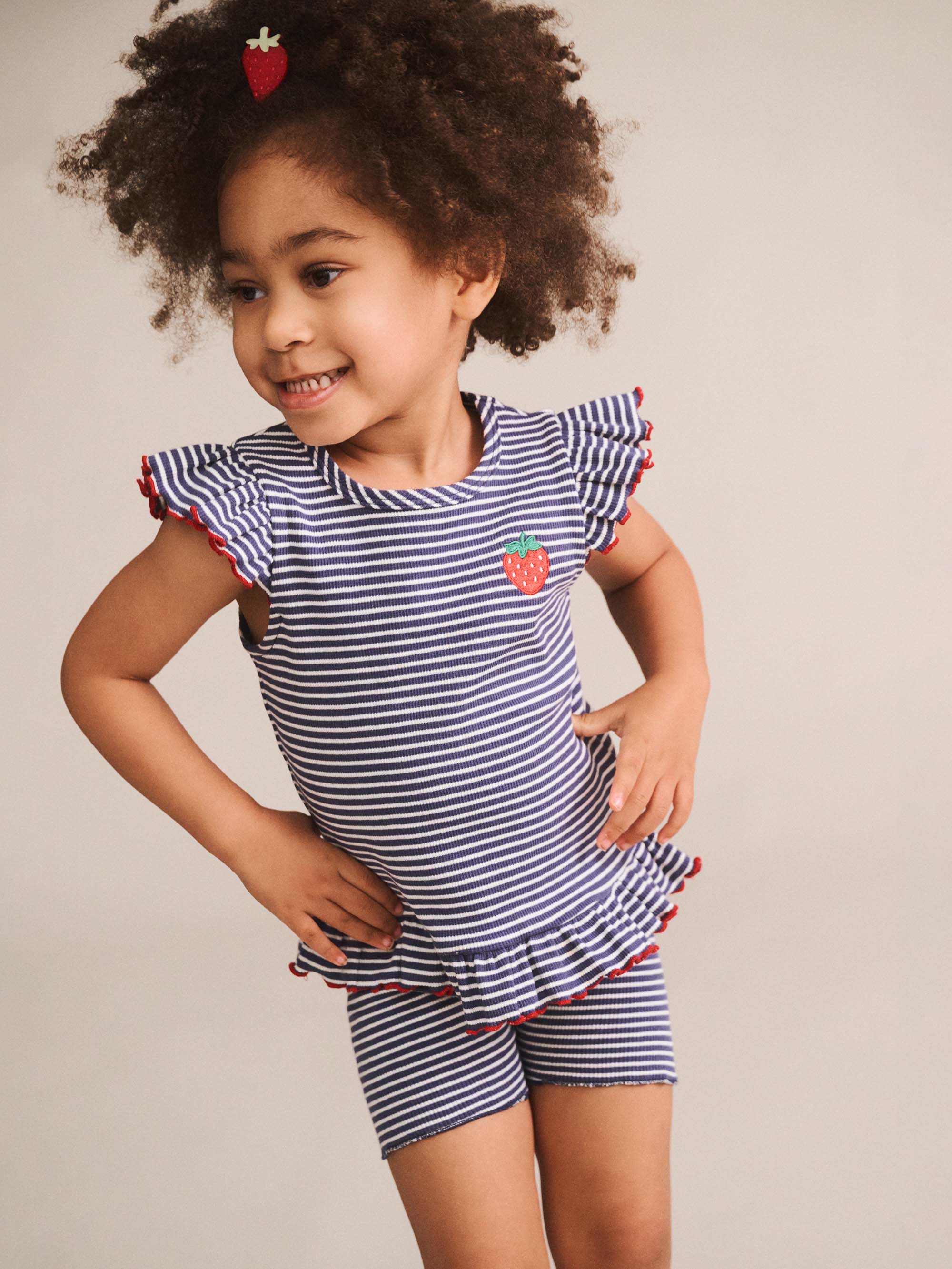 Huxbaby Shopify SHORT Ink Stripe Rib Bike Short