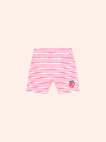 Strawberry Crme Stripe Bike Short SHORT Huxbaby Shopify