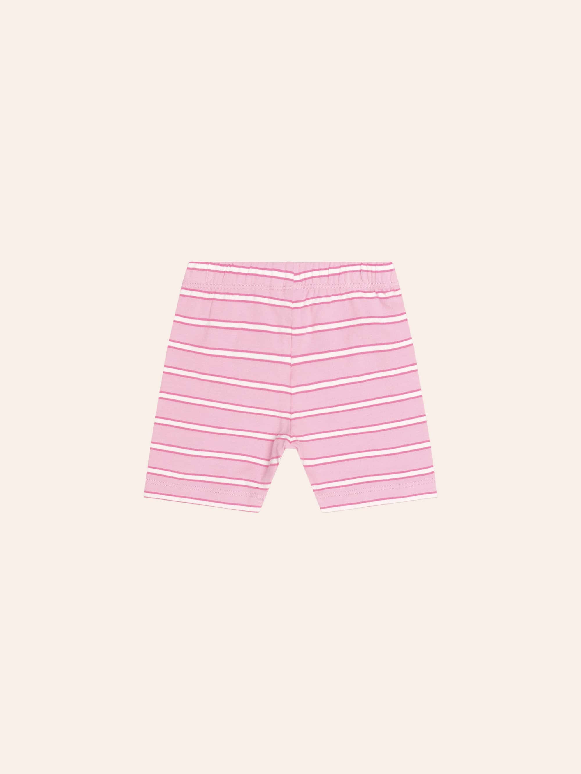 Huxbaby Shopify SHORT Strawberry Crme Stripe Bike Short