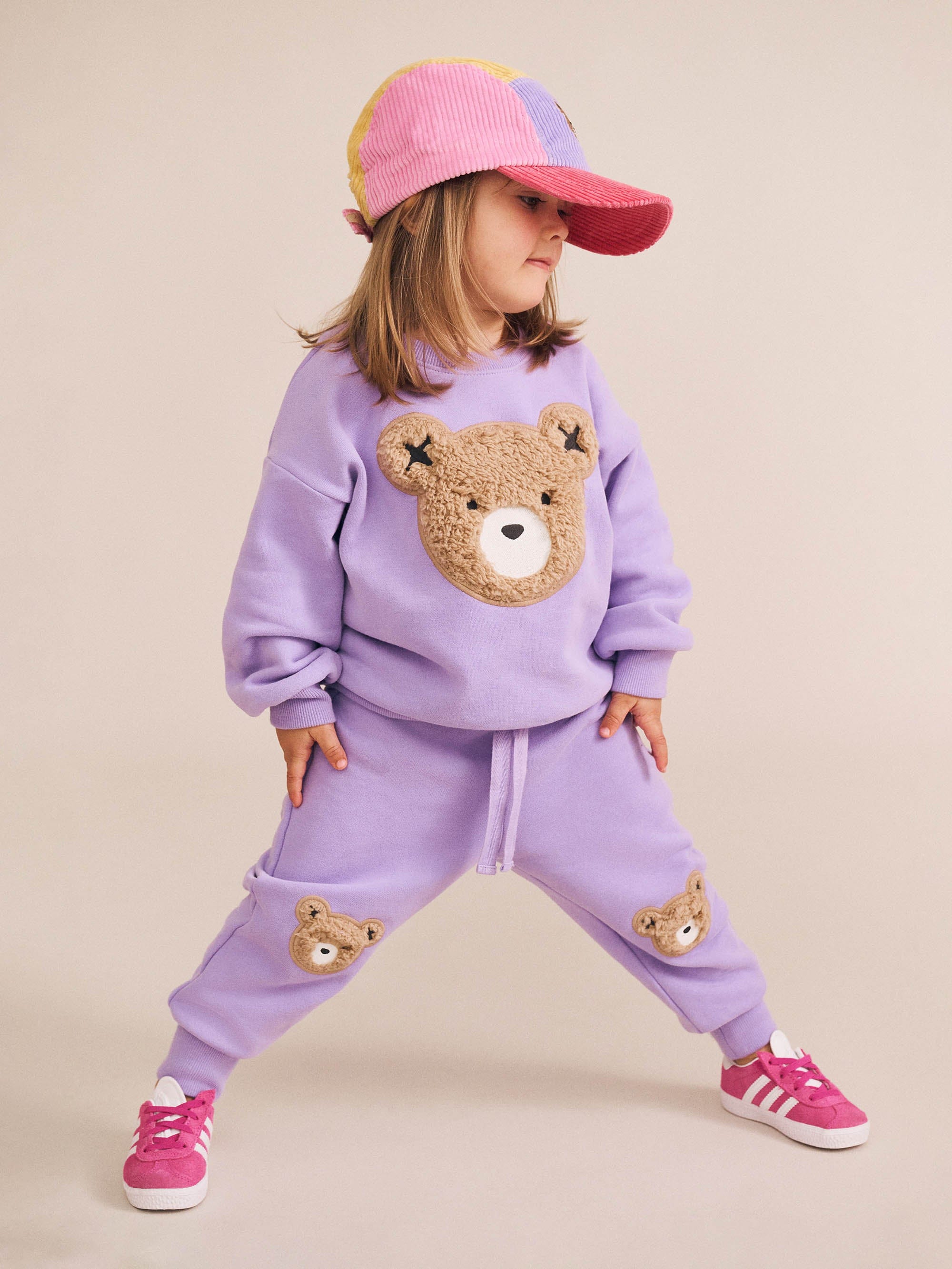 Furry Huxbear Trackpant Purple PANT Huxbaby