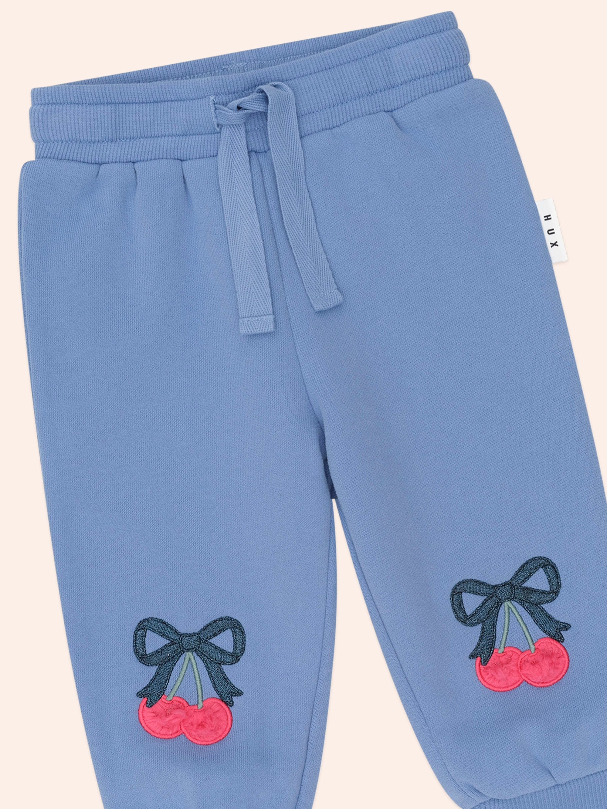 Cherry Bow Trackpant PANT Huxbaby