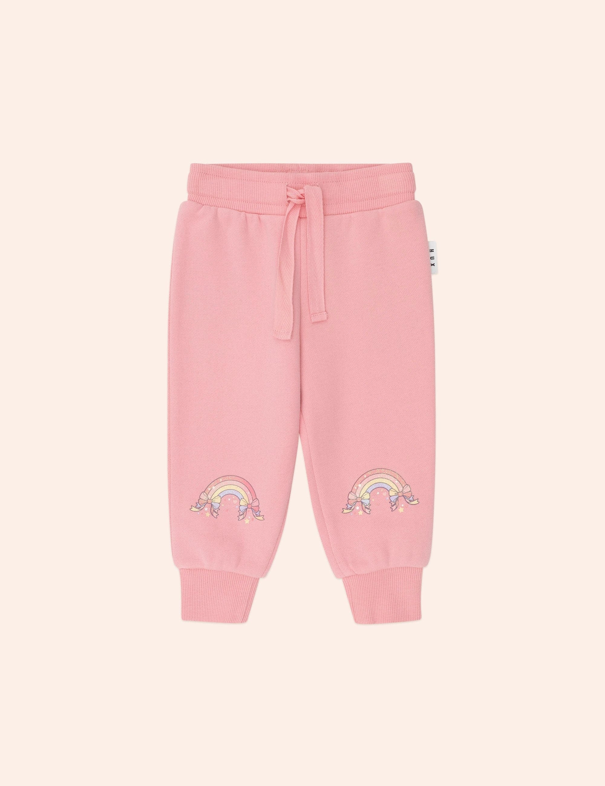 Whimsical Rainbow Trackpant PANT Huxbaby
