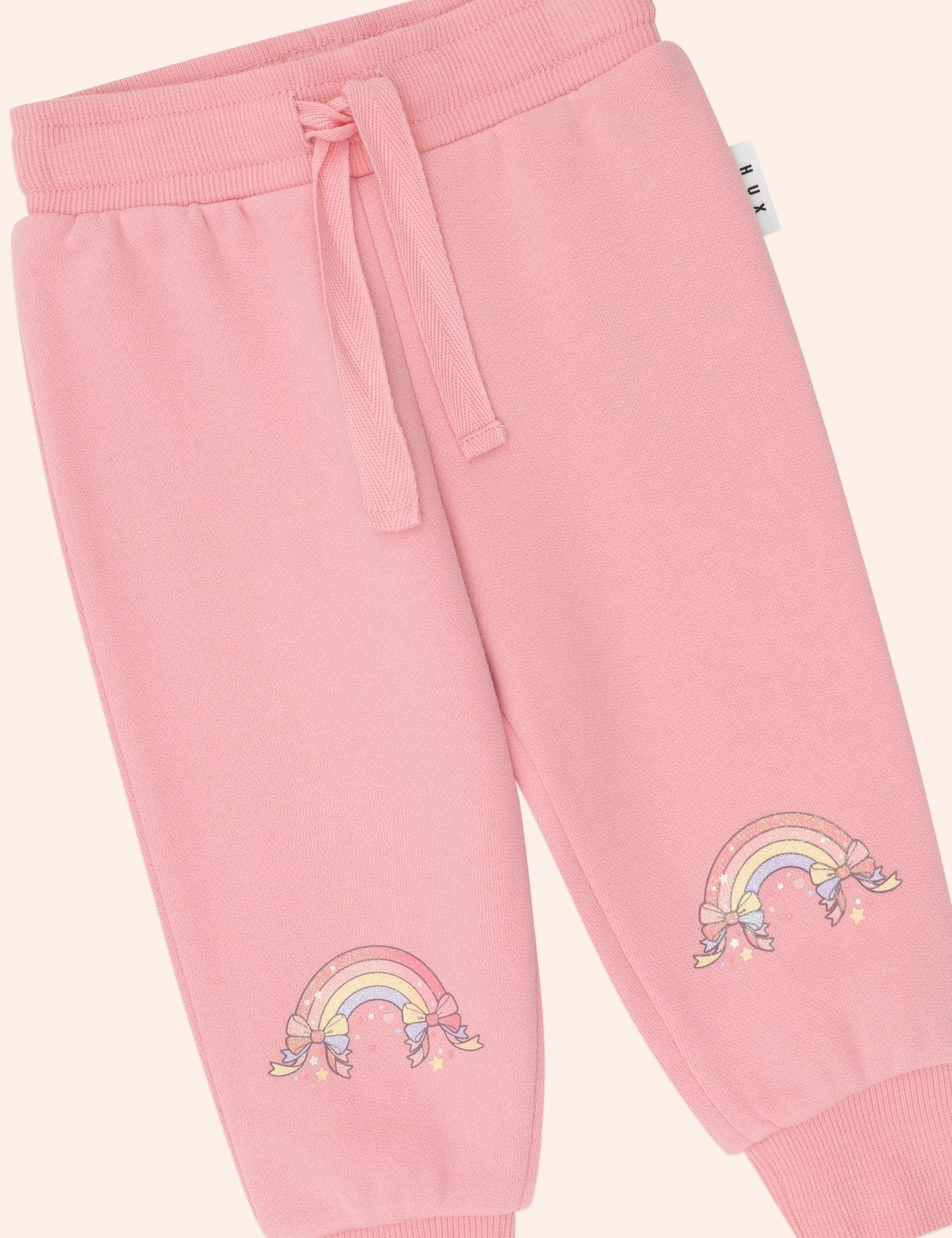 Whimsical Rainbow Trackpant PANT Huxbaby