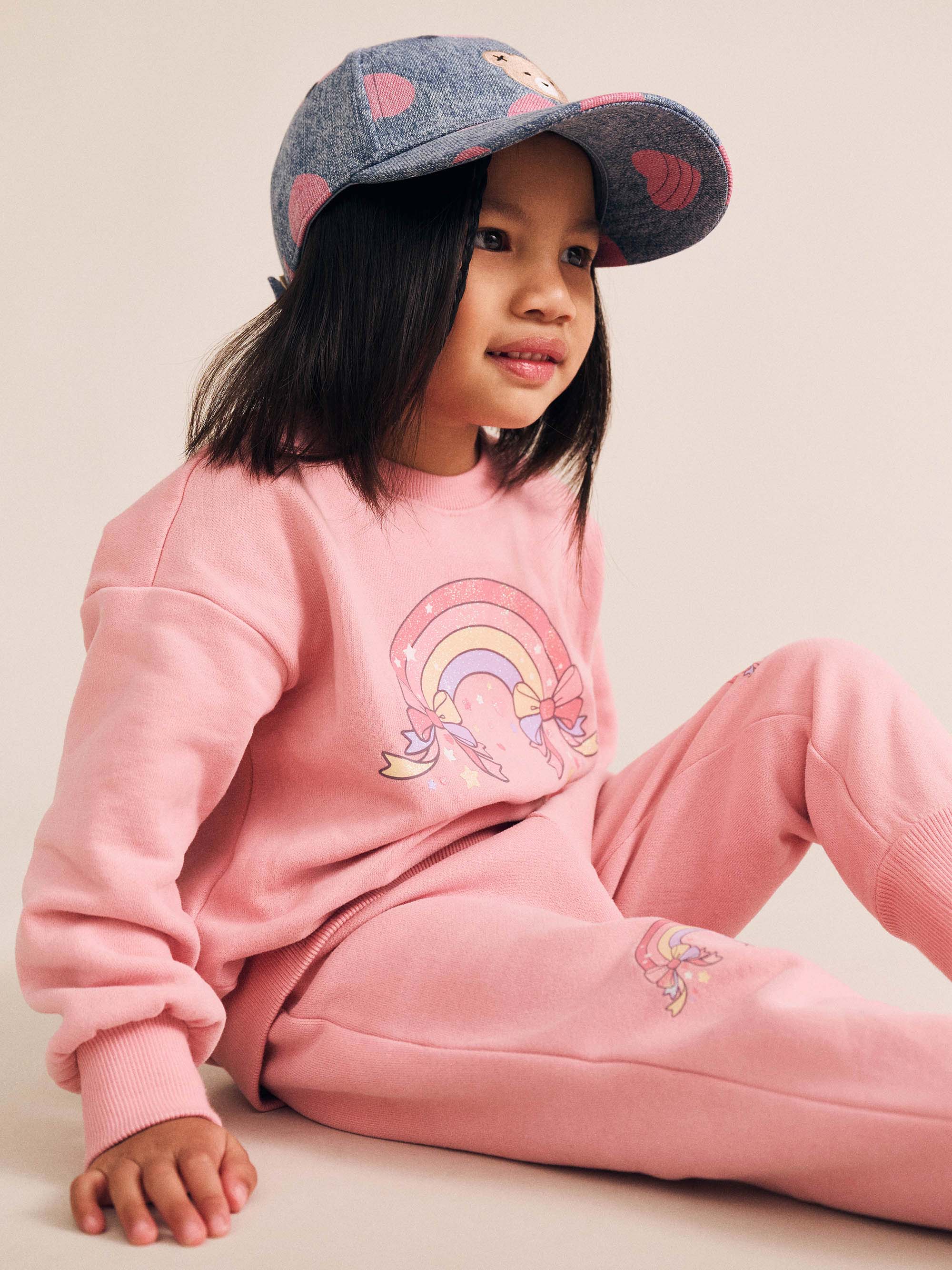 Whimsical Rainbow Trackpant PANT Huxbaby