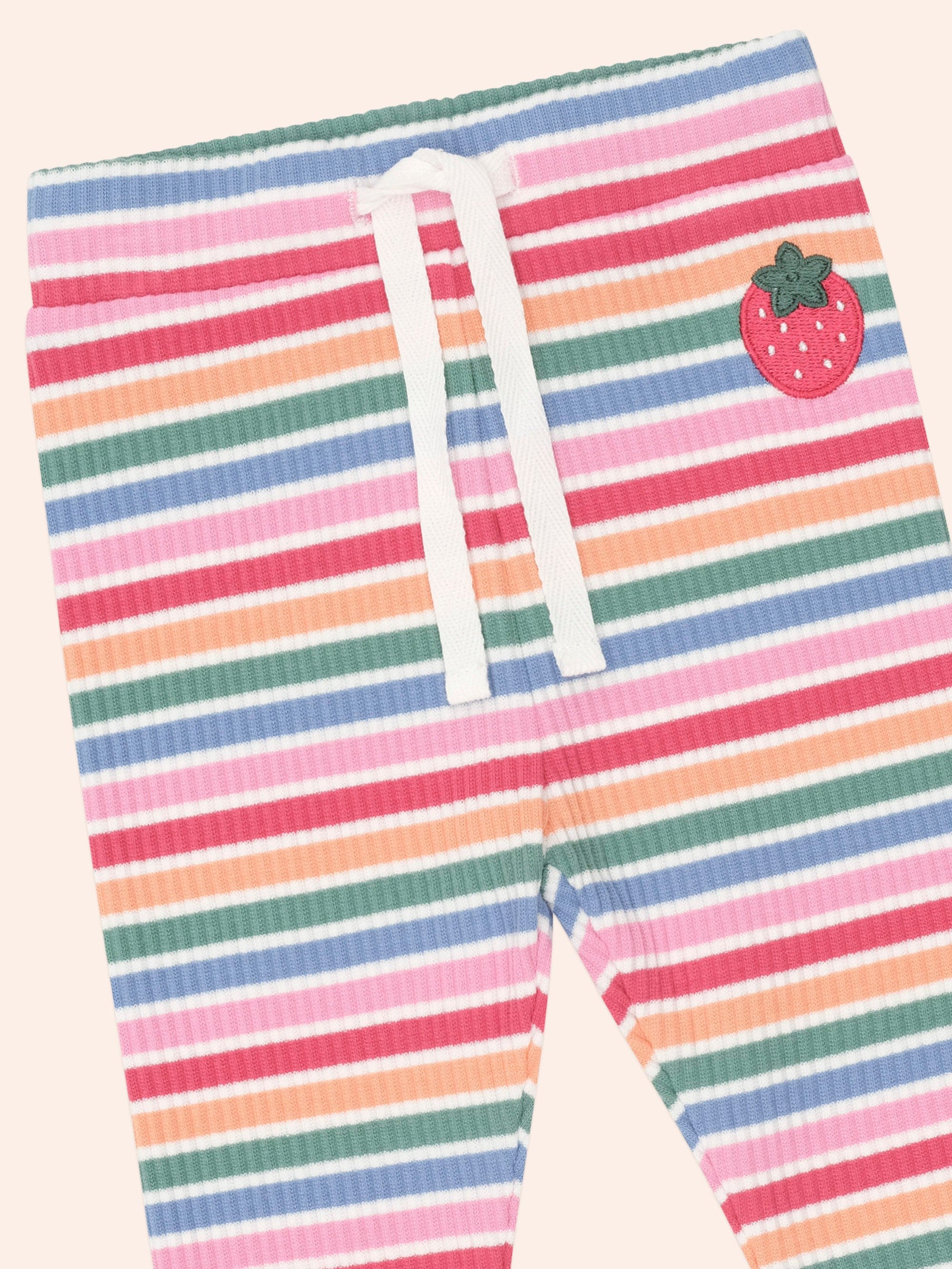 Tutti Frutti Stripe Legging LEGGING Huxbaby