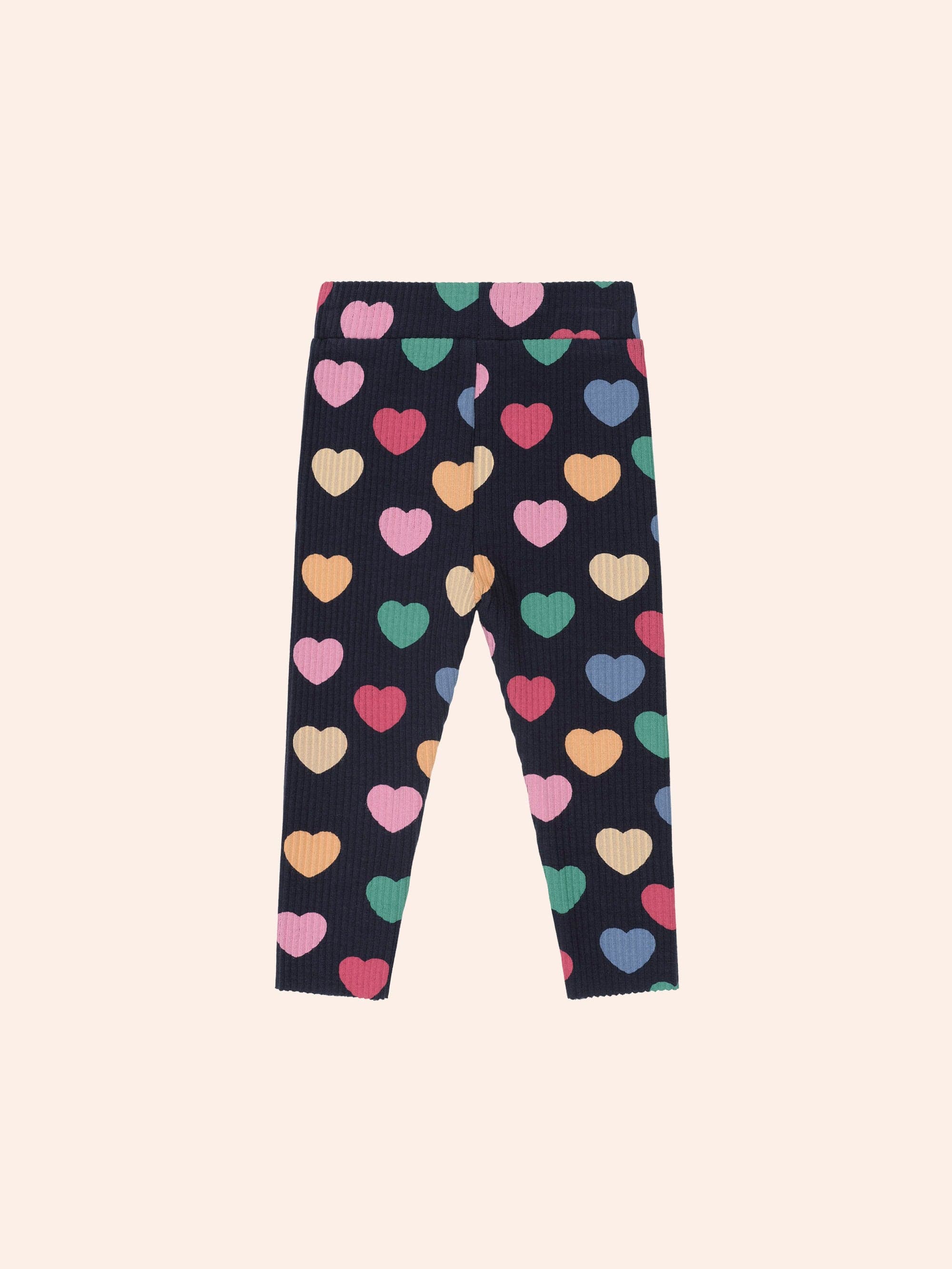 Multi Hearts Rib Legging LEGGING Huxbaby