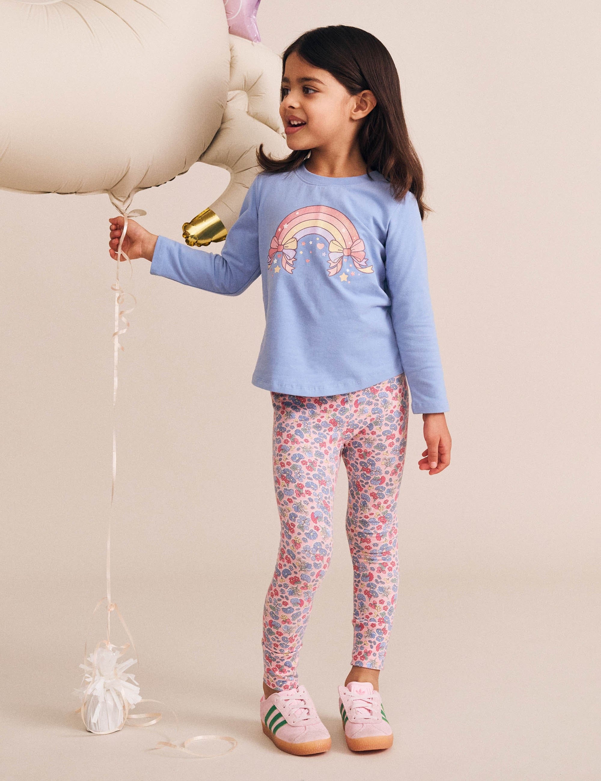 Vintage Floral Pink Legging LEGGING Huxbaby