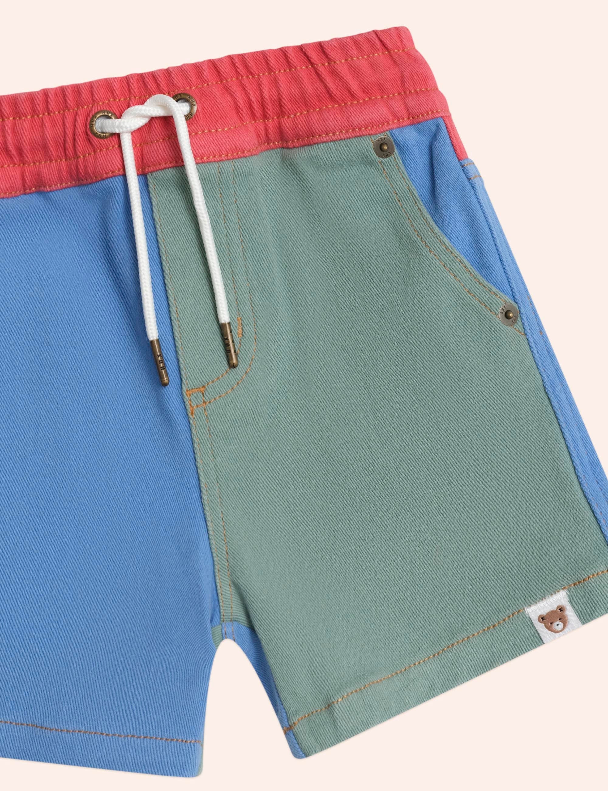 Vintage Denim Shorts Multicolour SHORT Huxbaby