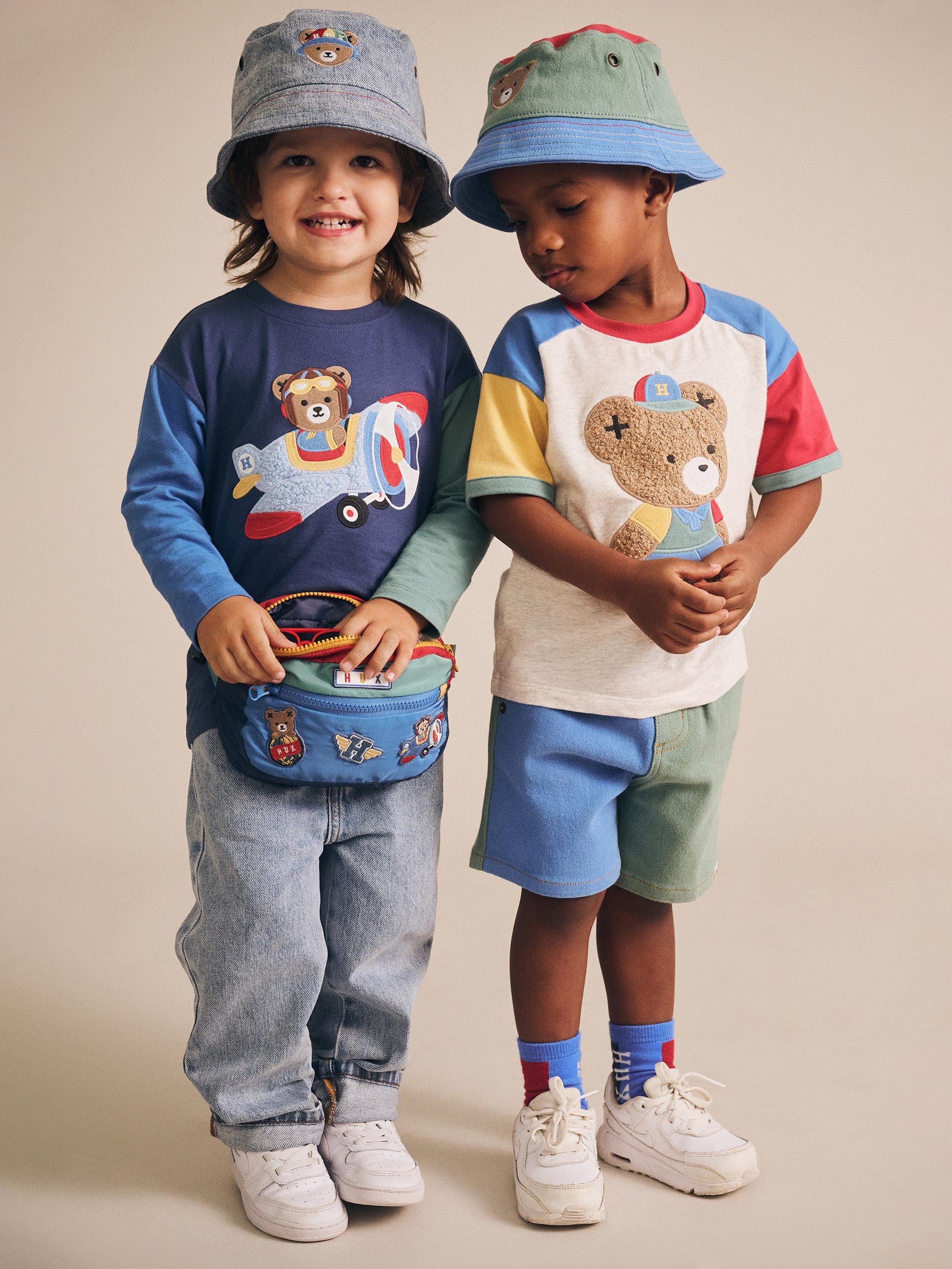 Vintage Denim Shorts Multicolour SHORT Huxbaby