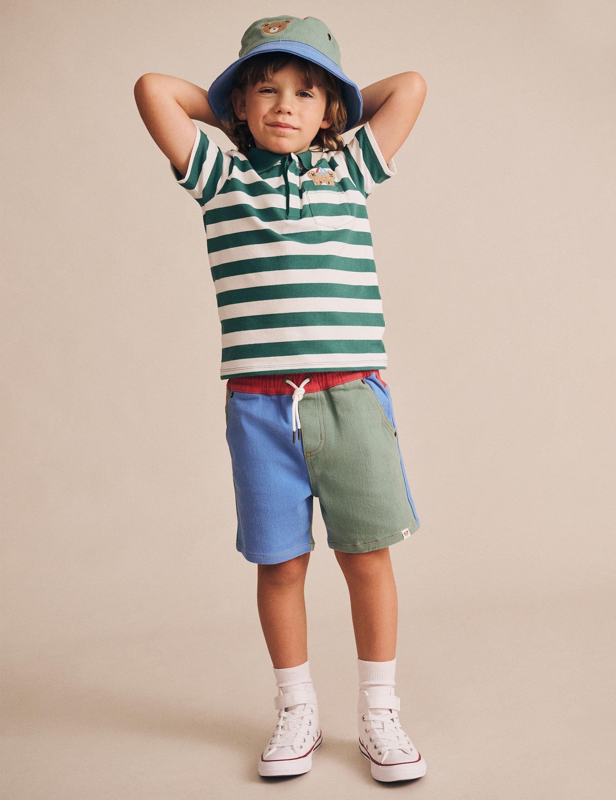 Vintage Denim Shorts Multicolour SHORT Huxbaby