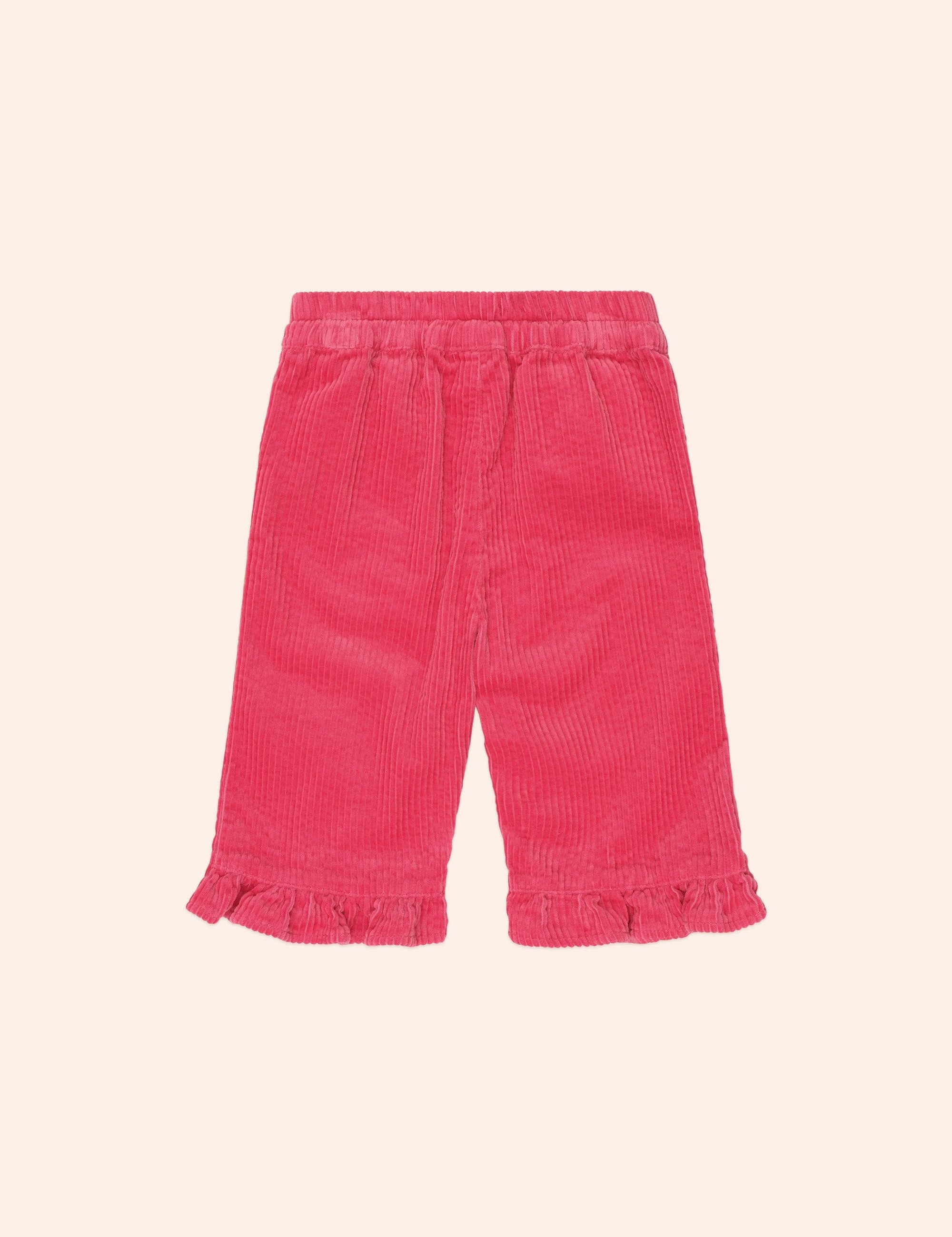 Cord Frill Hem Pant Pink PANT Huxbaby