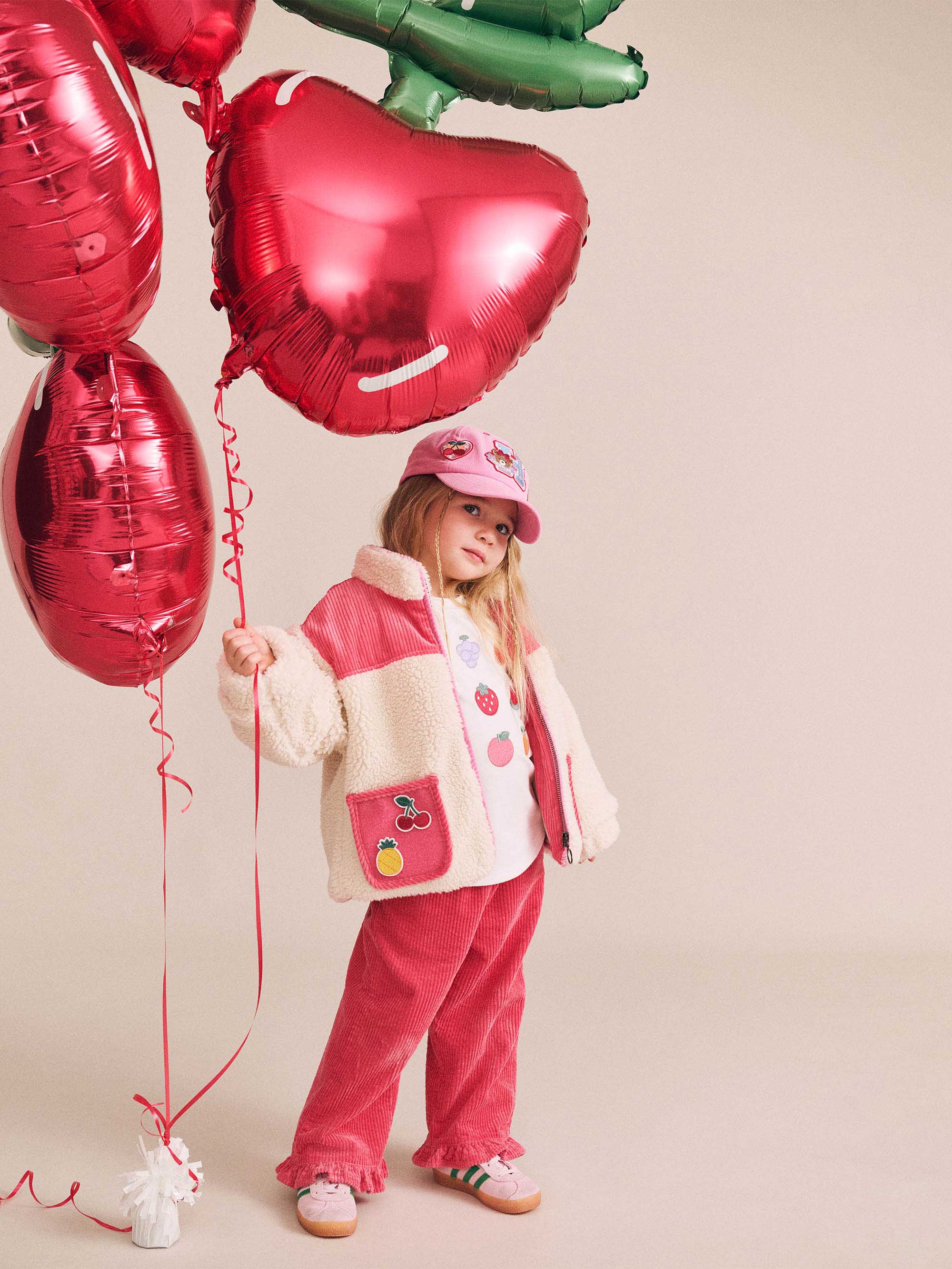 Cord Frill Hem Pant Pink PANT Huxbaby