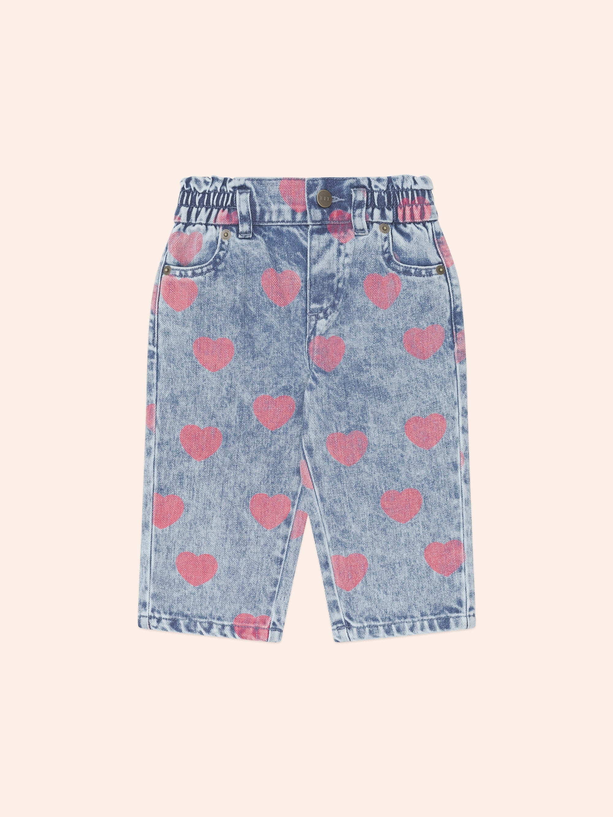 Dreamy Denim Hearts Jeans PANT Huxbaby