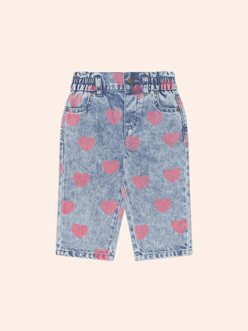 Dreamy Denim Hearts Jeans PANT Huxbaby
