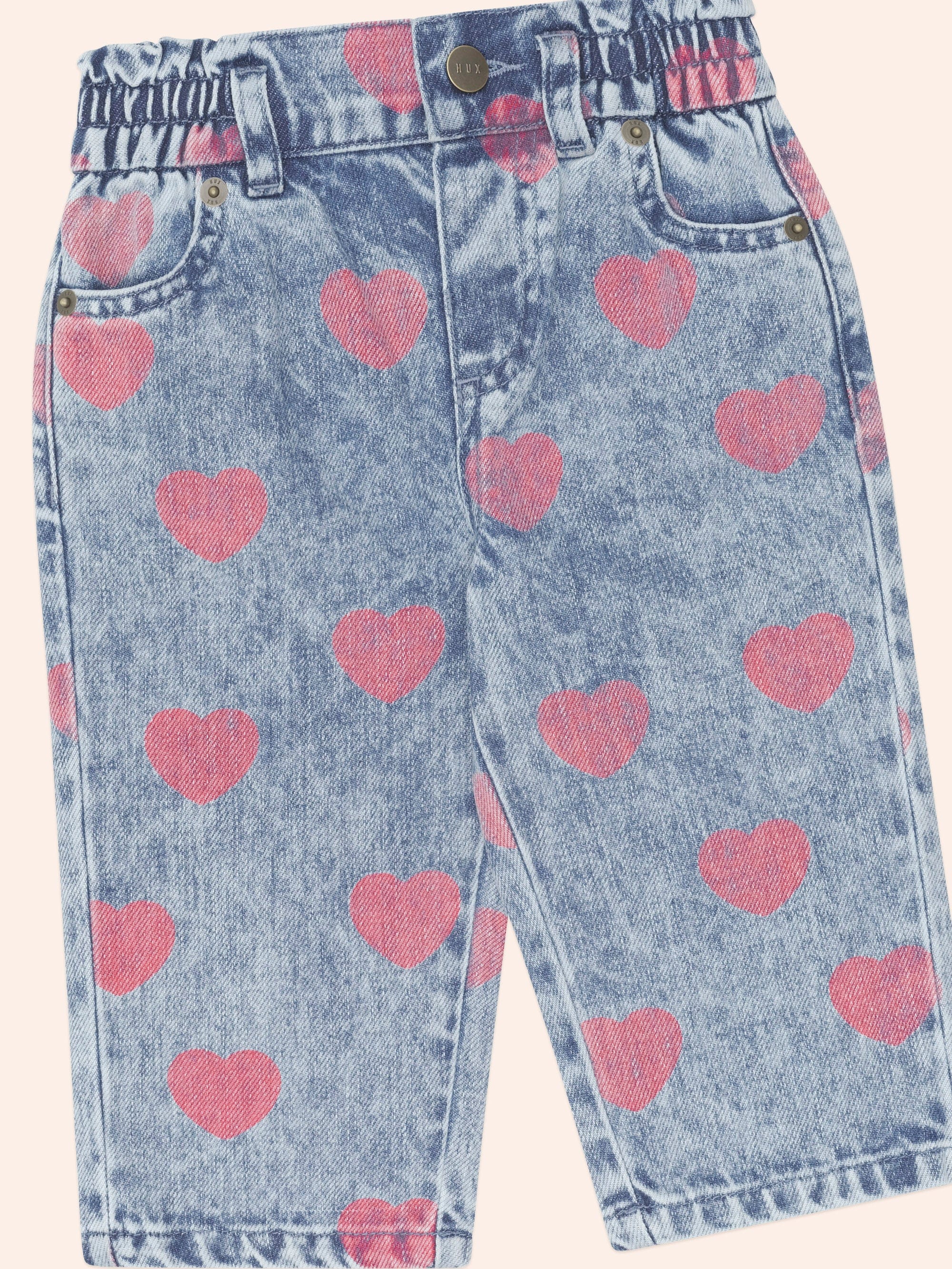 Dreamy Denim Hearts Jeans PANT Huxbaby