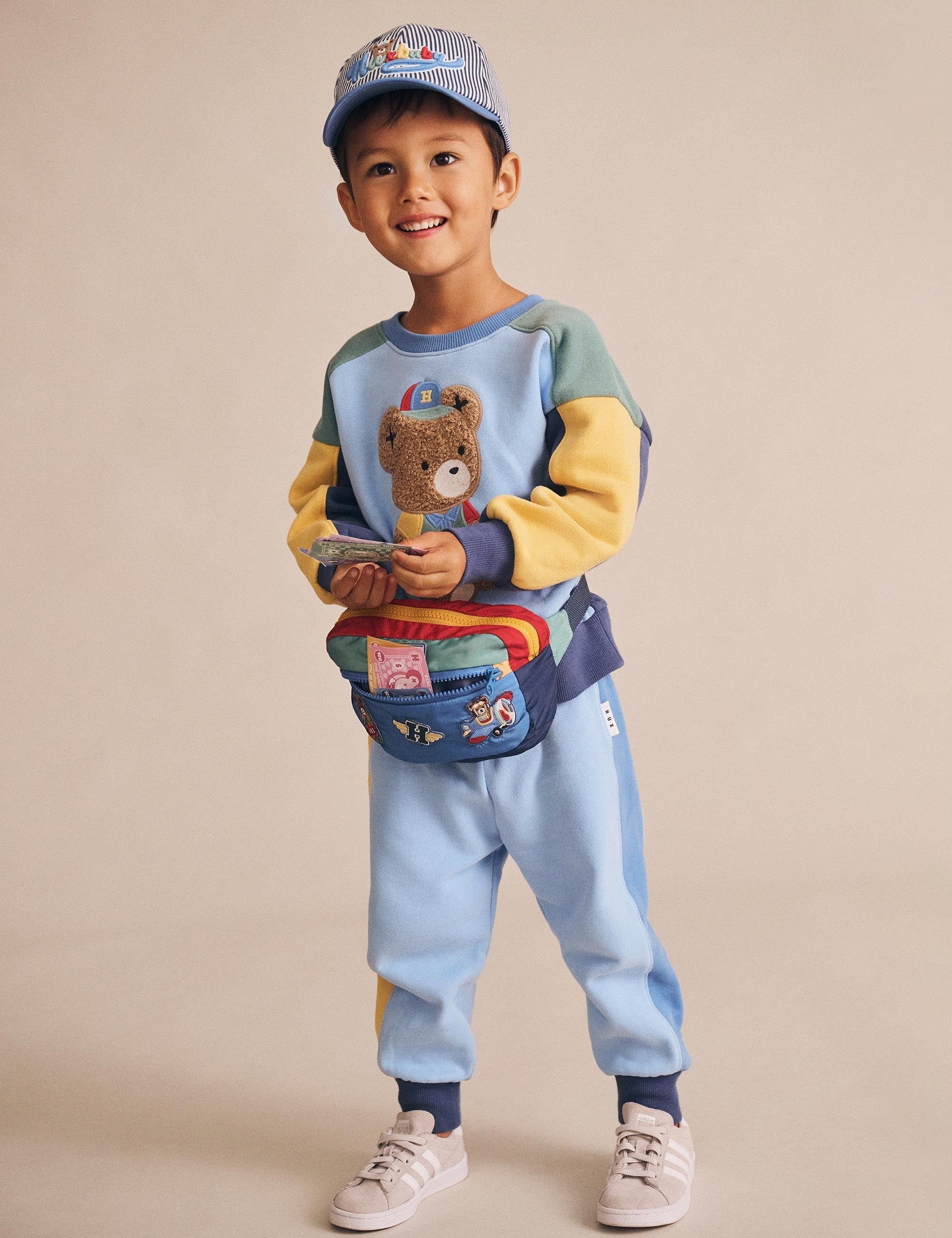 Colour Block Track Pants PANT Huxbaby