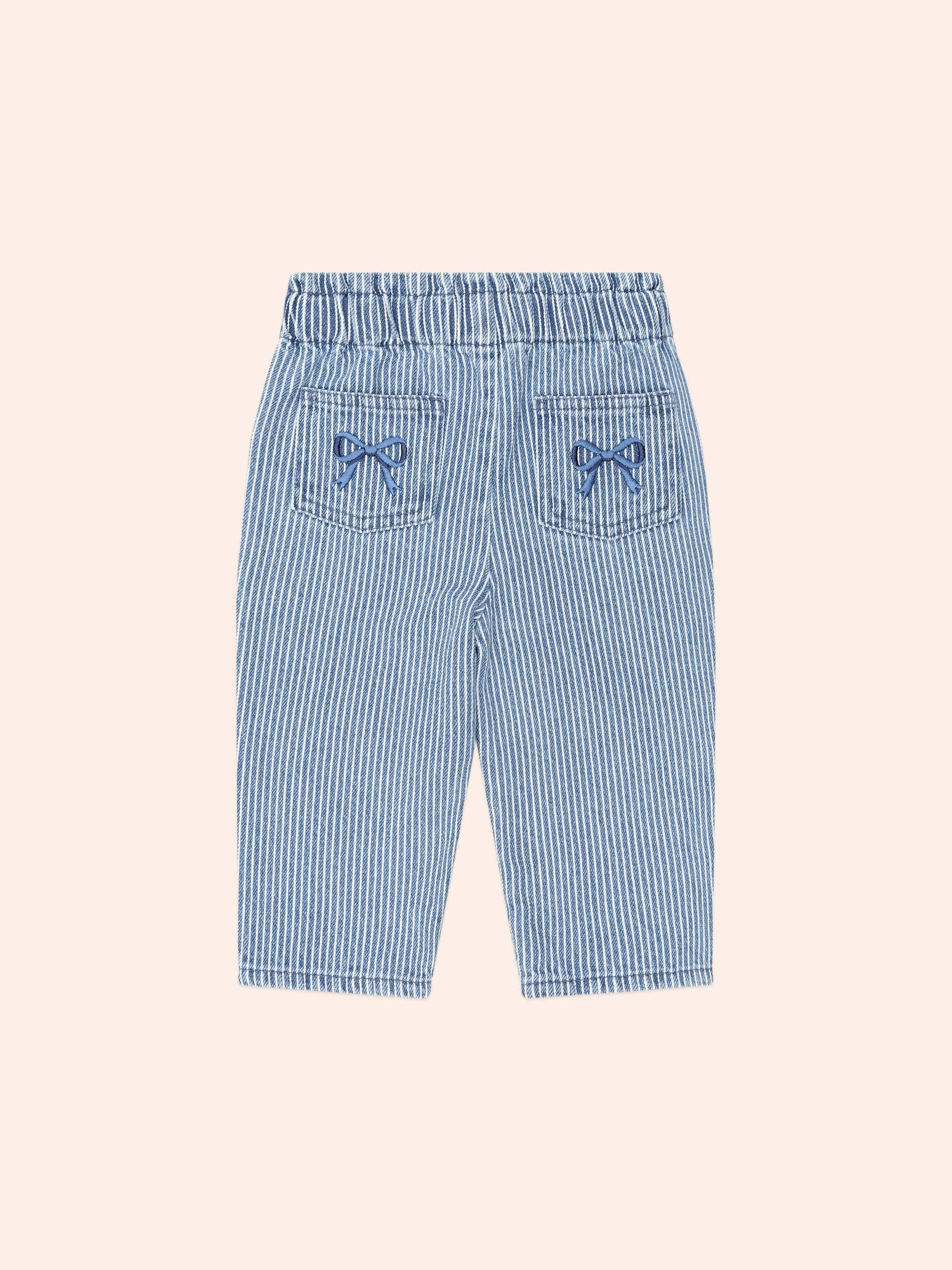 Vintage Bow Paperbag Denim Pant PANT Huxbaby