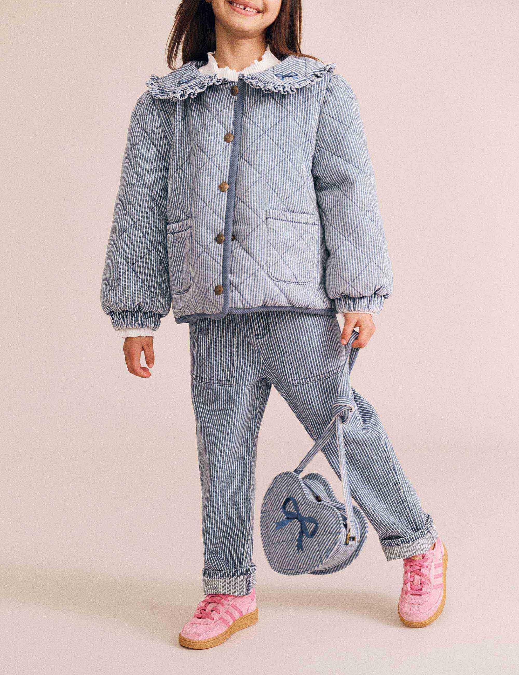 Vintage Bow Paperbag Denim Pant PANT Huxbaby