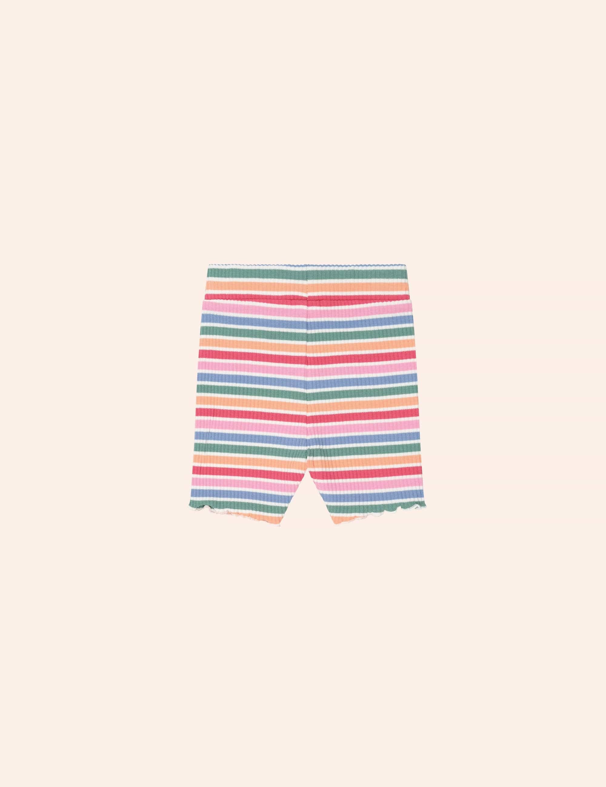Tutti Frutti Stripe Bike Short SHORT Huxbaby