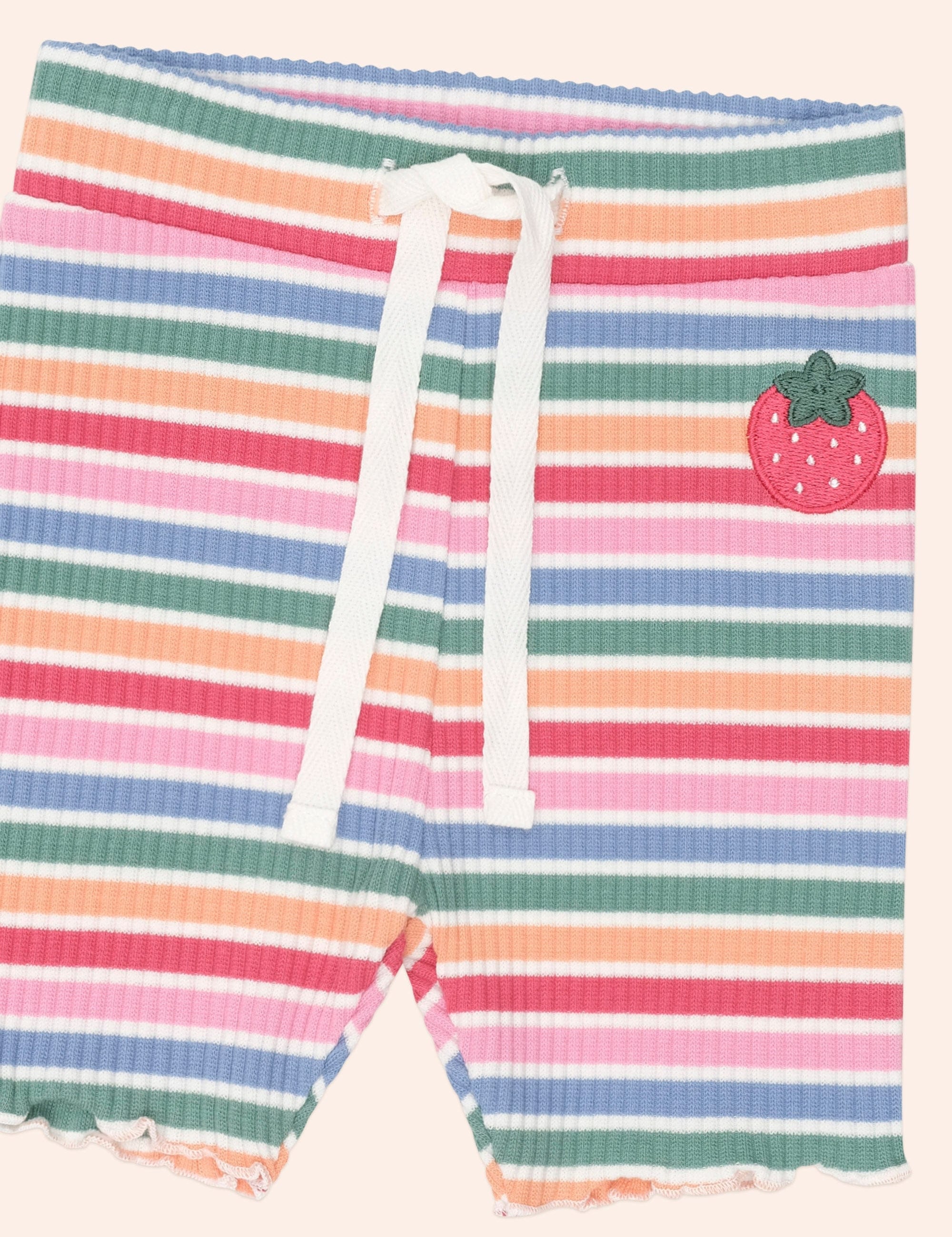 Tutti Frutti Stripe Bike Short SHORT Huxbaby