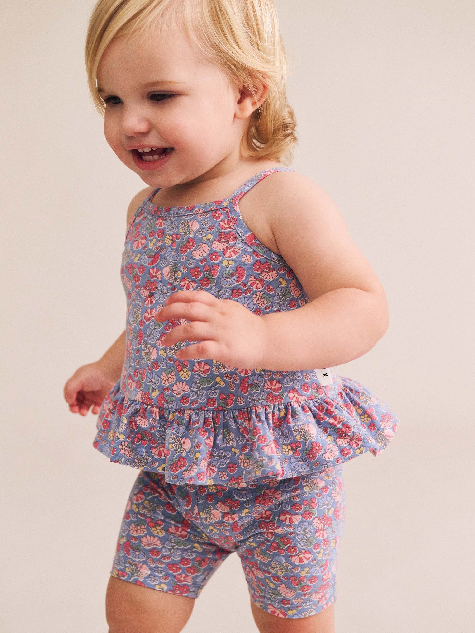 Vintage Floral Bike Short SHORT Huxbaby
