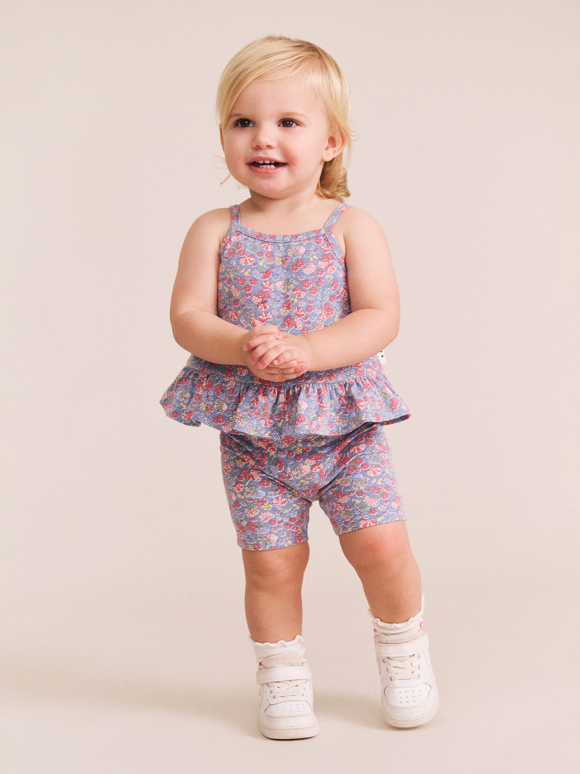 Vintage Floral Bike Short SHORT Huxbaby