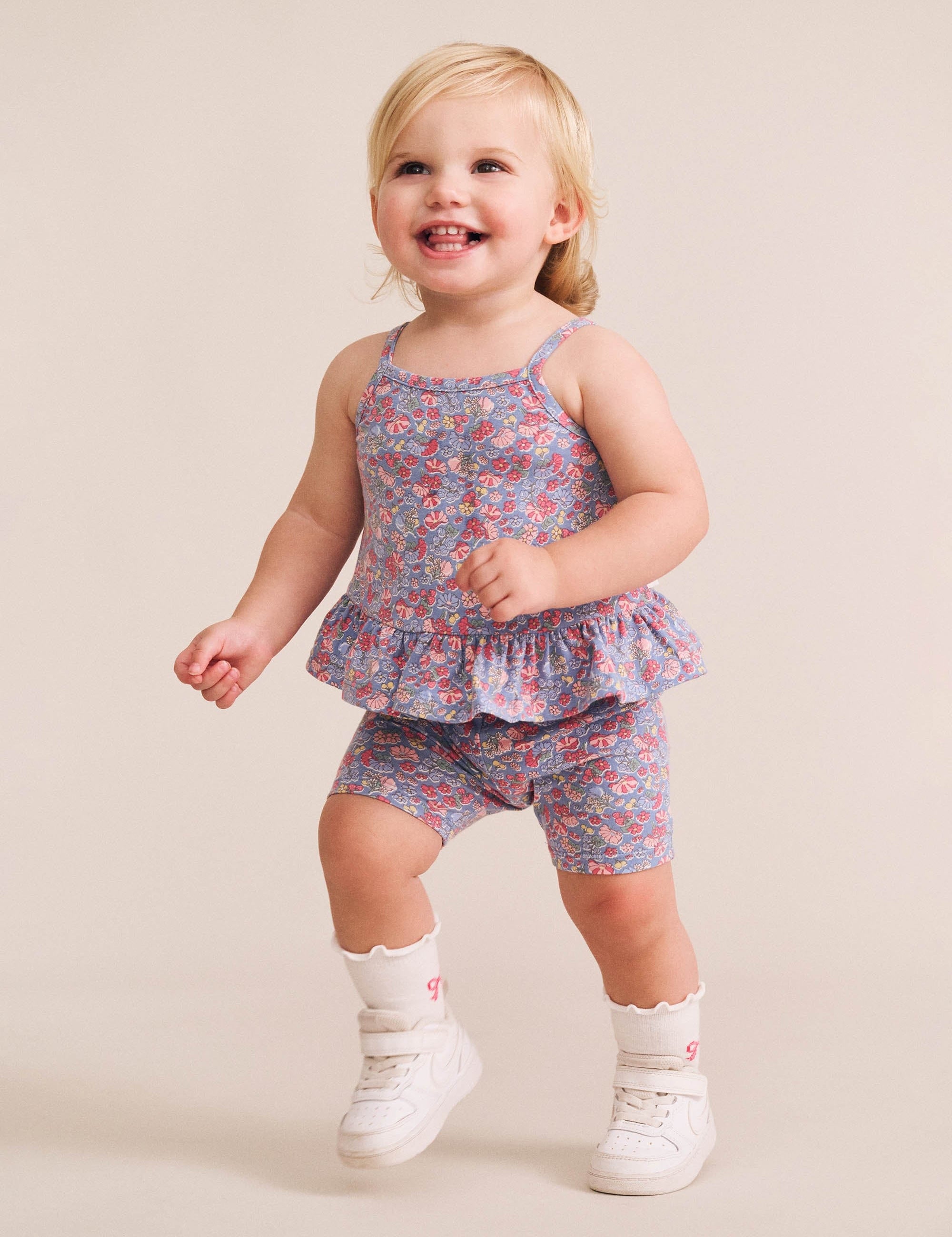 Vintage Floral Bike Short SHORT Huxbaby