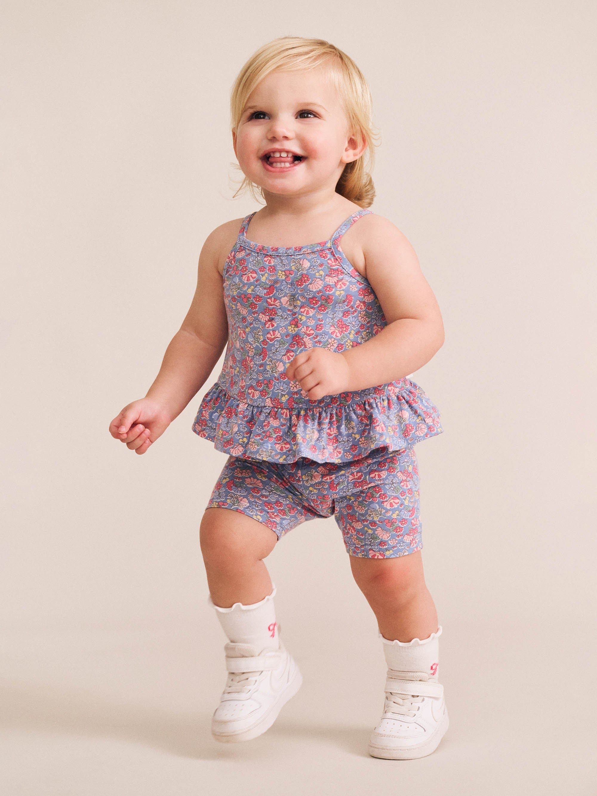 Vintage Floral Bike Short SHORT Huxbaby