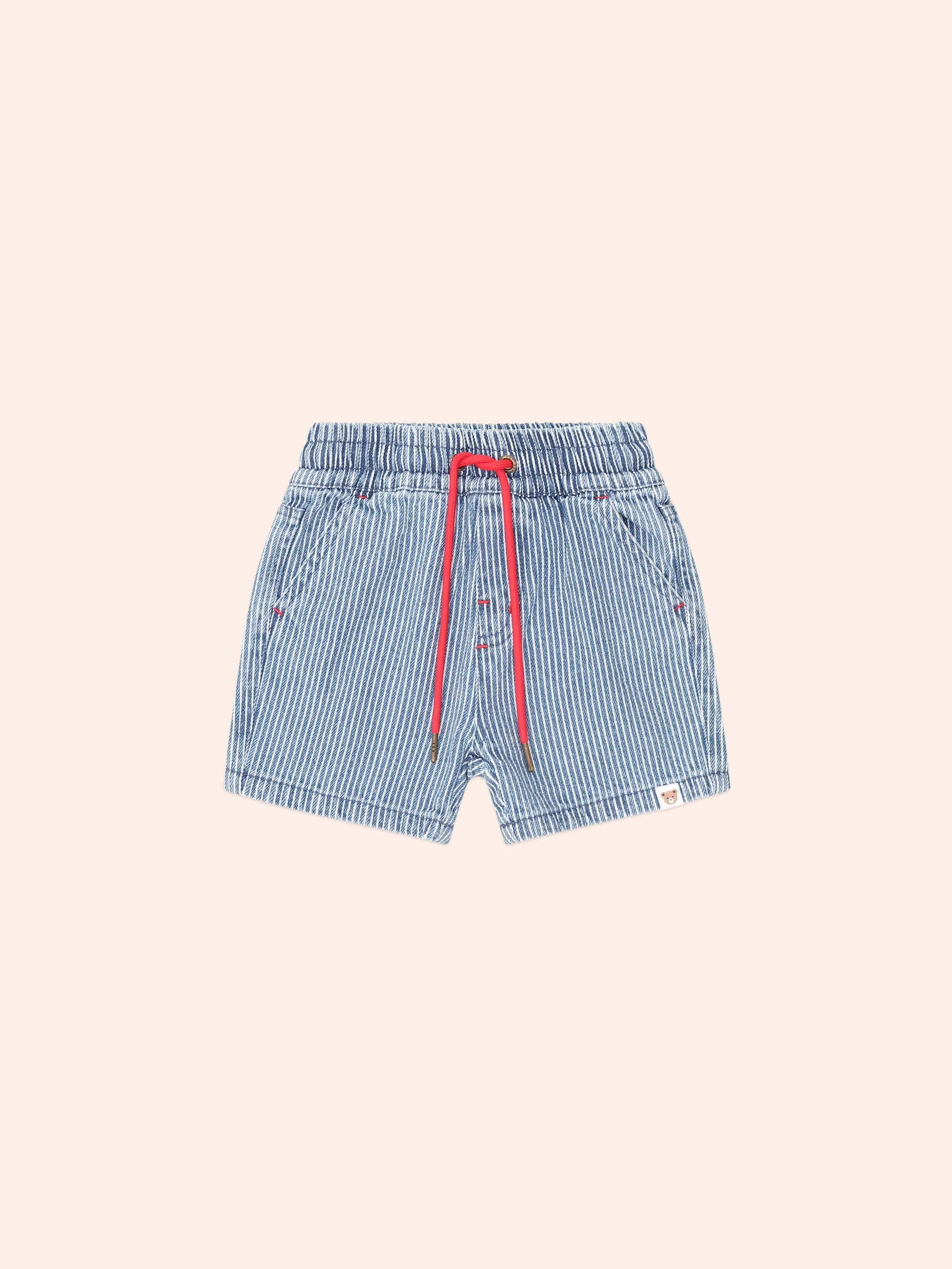 Denim Stripe Short SHORT Huxbaby