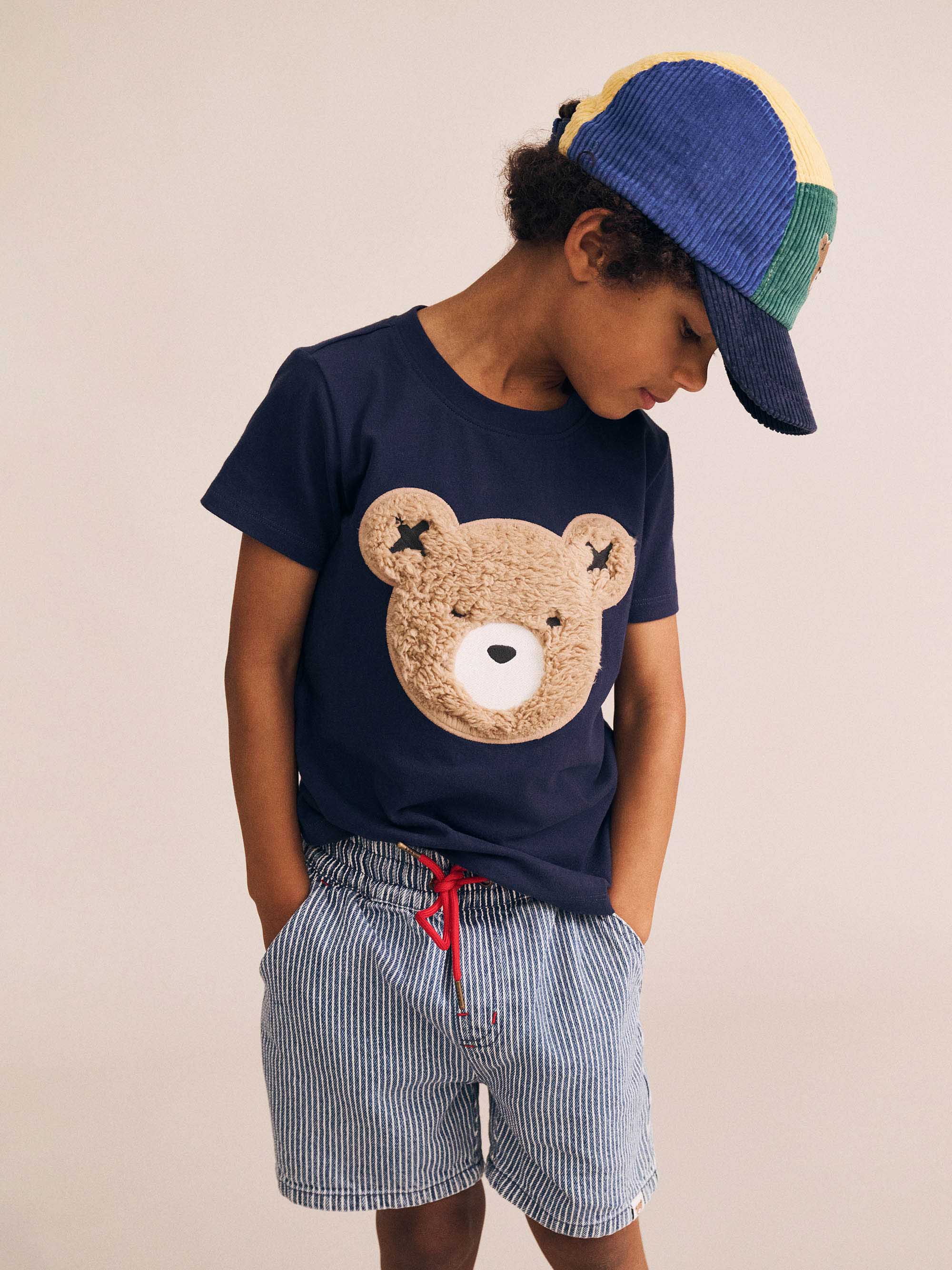 Denim Stripe Short SHORT Huxbaby