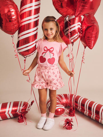 Cherry Pie Frilly Skort SHORT Huxbaby