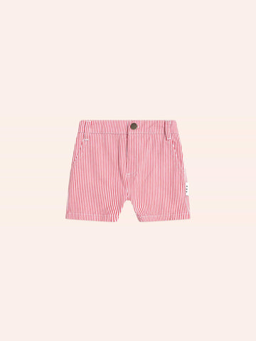 Chill Red Stripe Chino Shorts SHORT Huxbaby