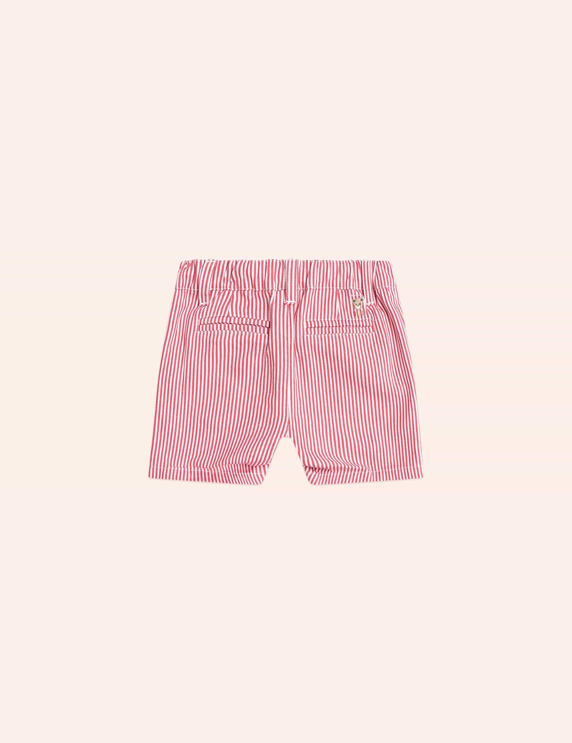 Chill Red Stripe Chino Shorts SHORT Huxbaby