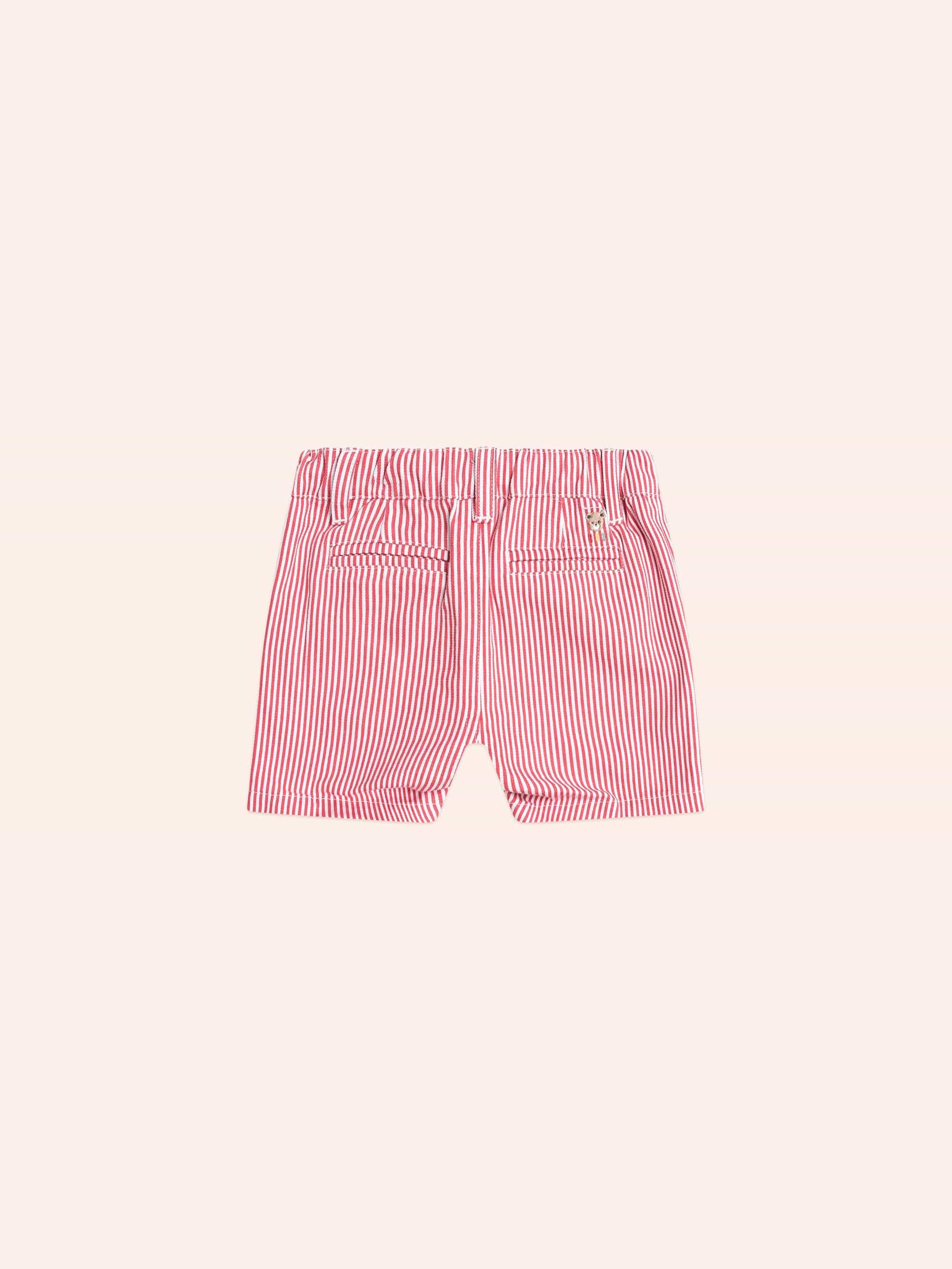 Chill Red Stripe Chino Shorts SHORT Huxbaby