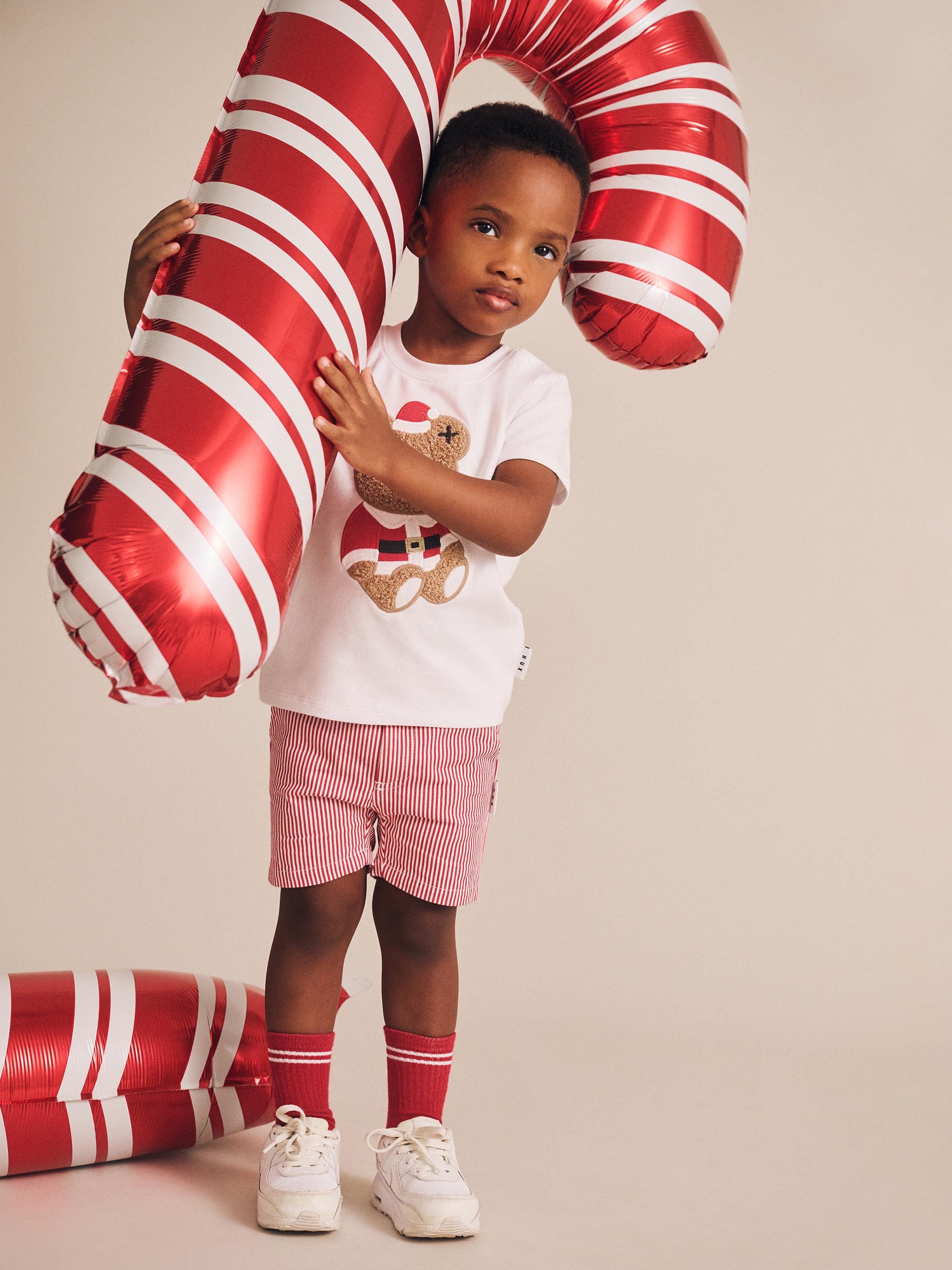 Chill Red Stripe Chino Shorts SHORT Huxbaby