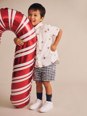 Check Chino Shorts SHORT Huxbaby