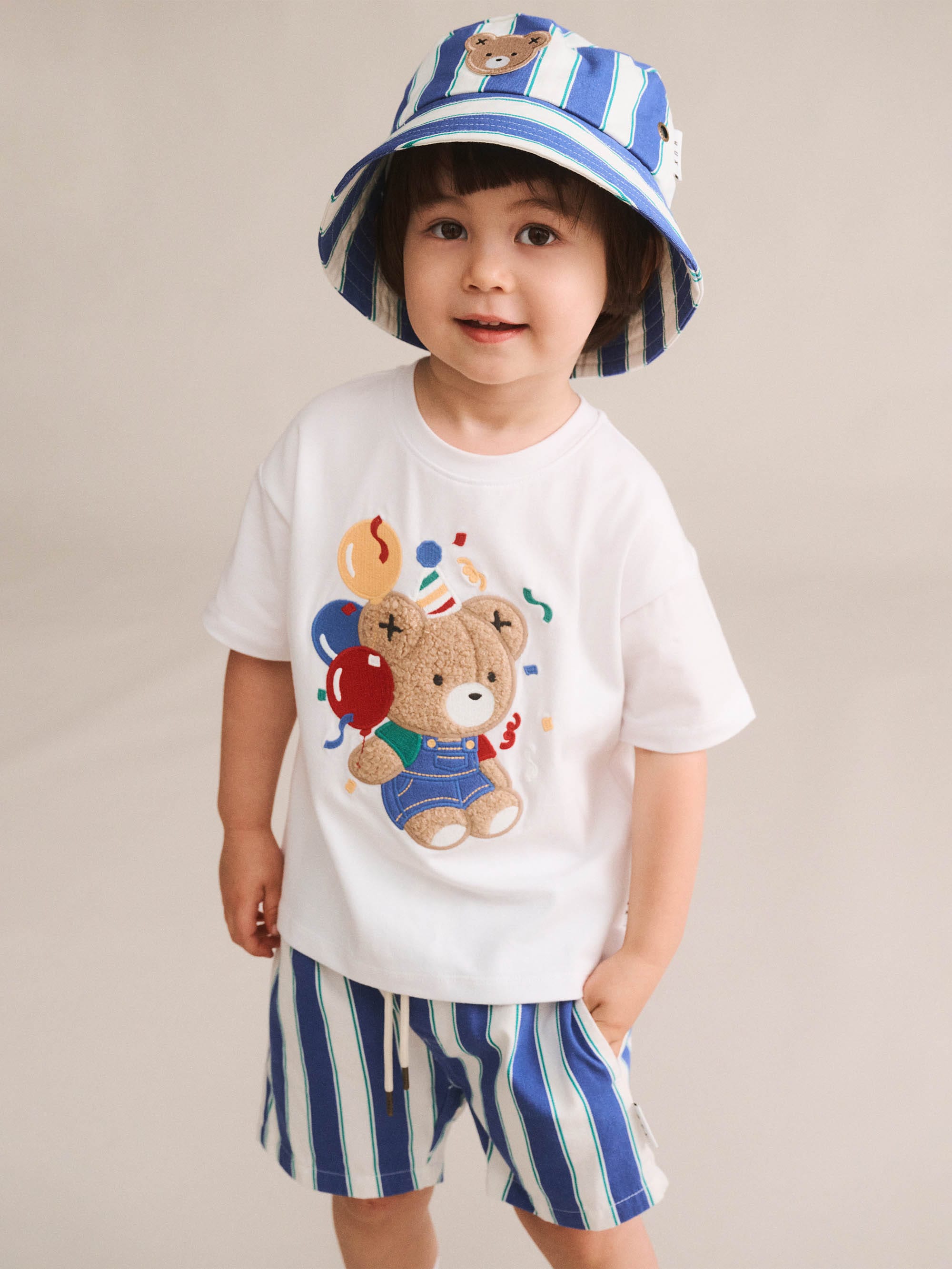 Tropical Stripe Drawcord Short SHORT Huxbaby Shopify