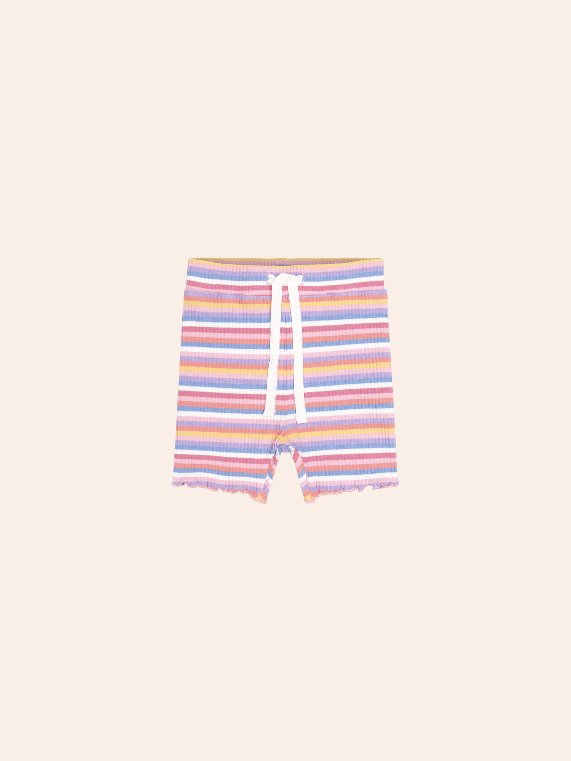 Tropical Stripe Bike Short SHORT Huxbaby Shopify