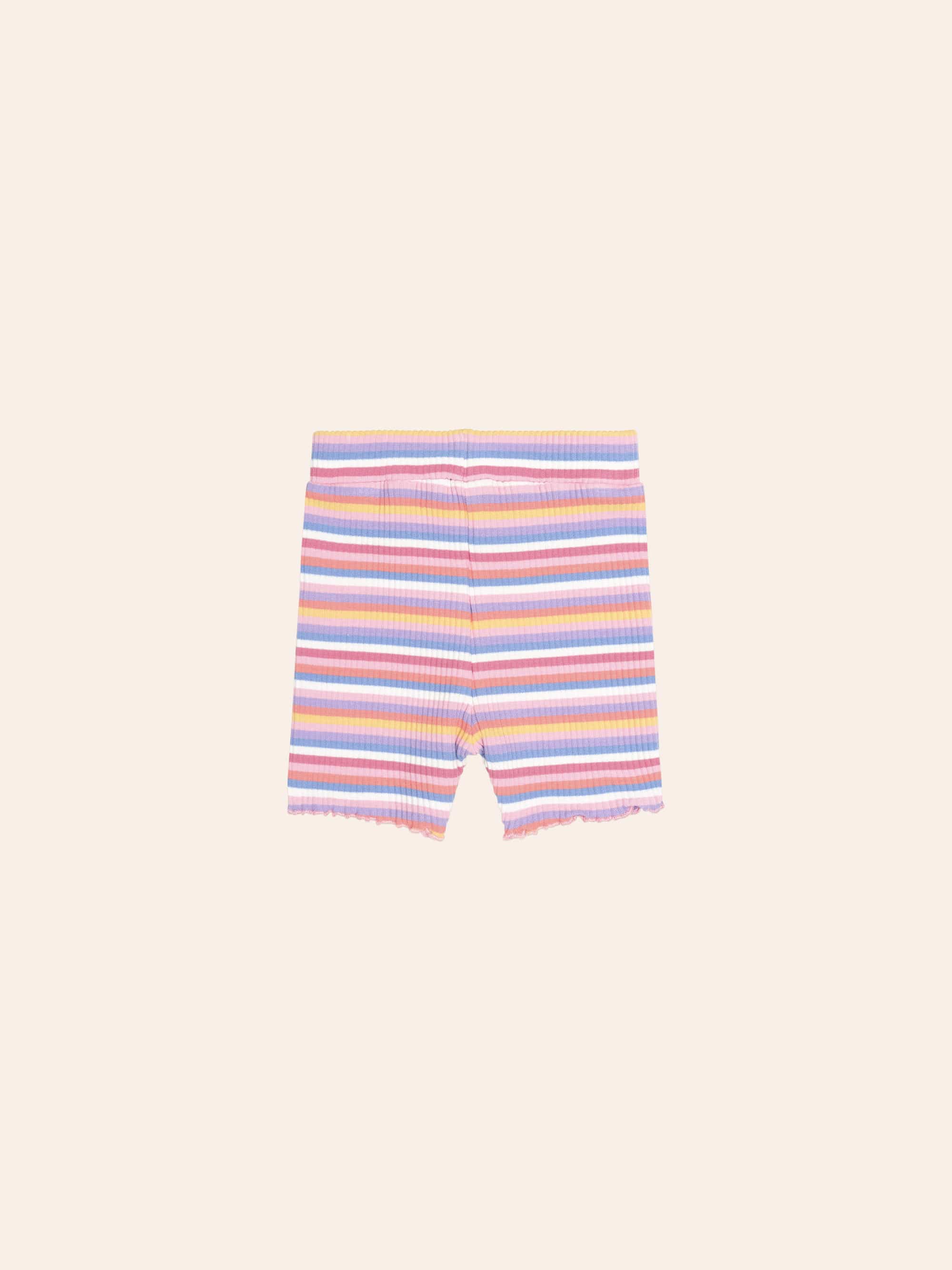 Tropical Stripe Bike Short SHORT Huxbaby Shopify