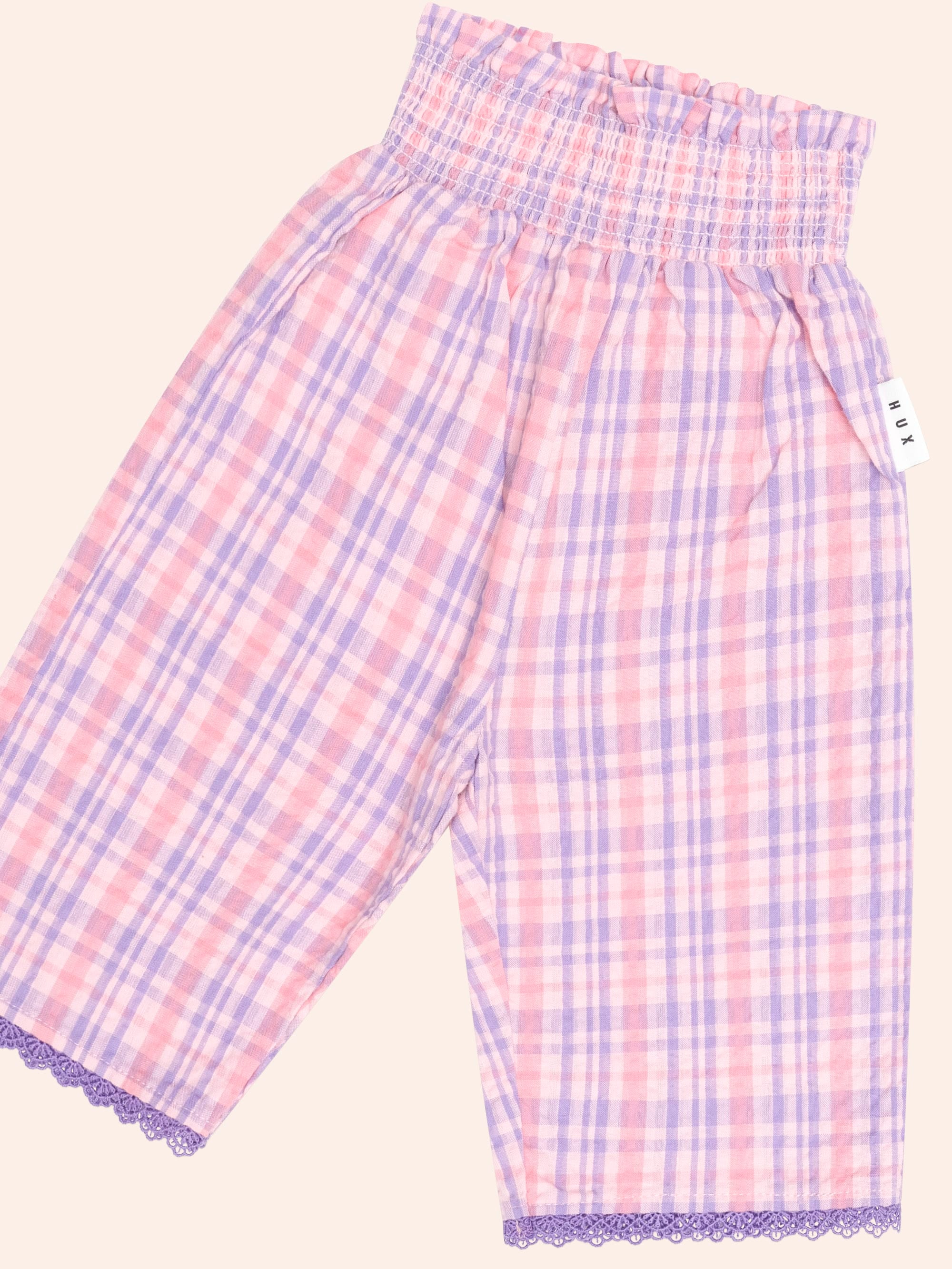 Tropical Check Paperbag Pant PANT Huxbaby Shopify