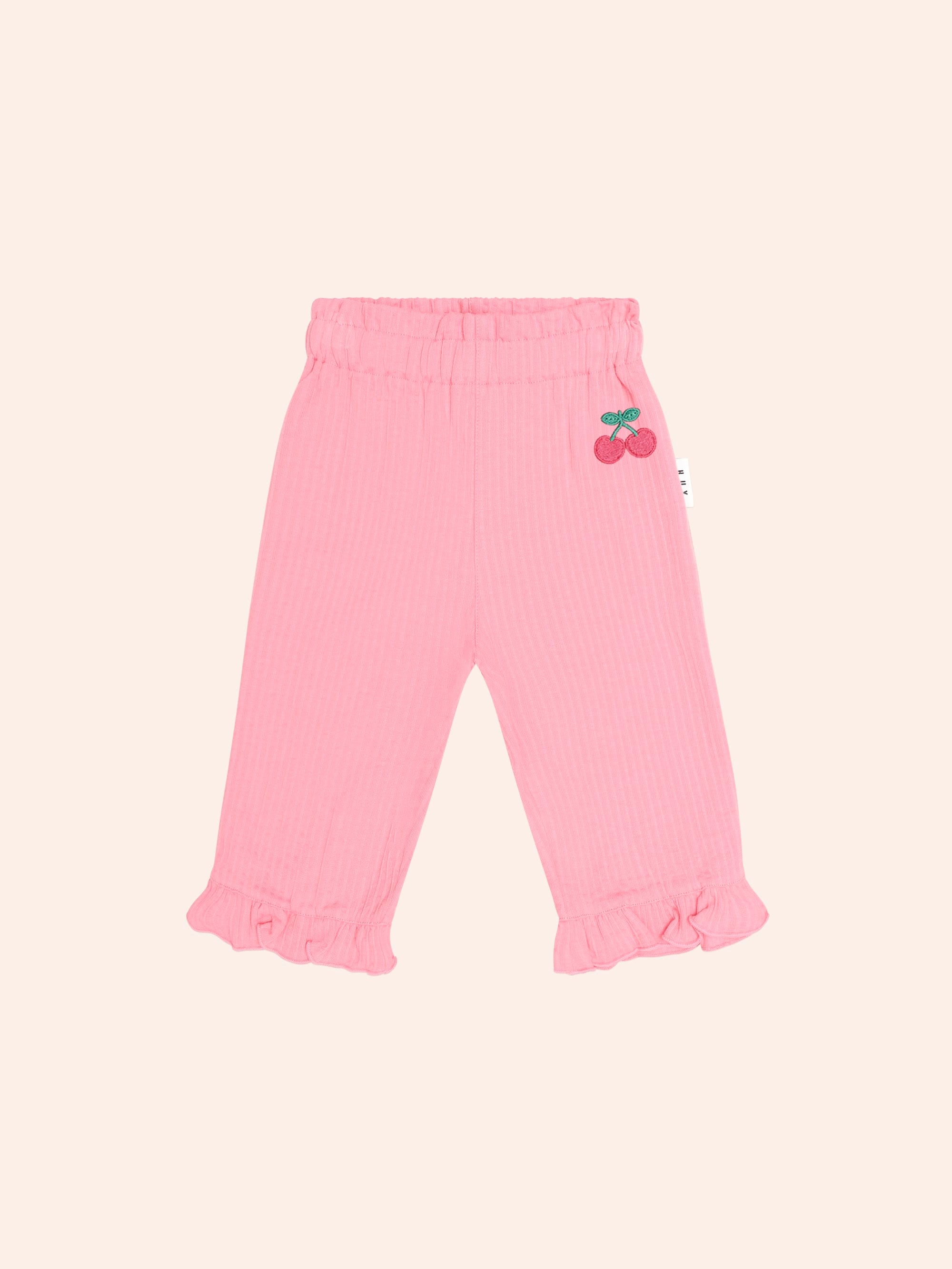 Cherry Emb Frill Pant PANT Huxbaby Shopify