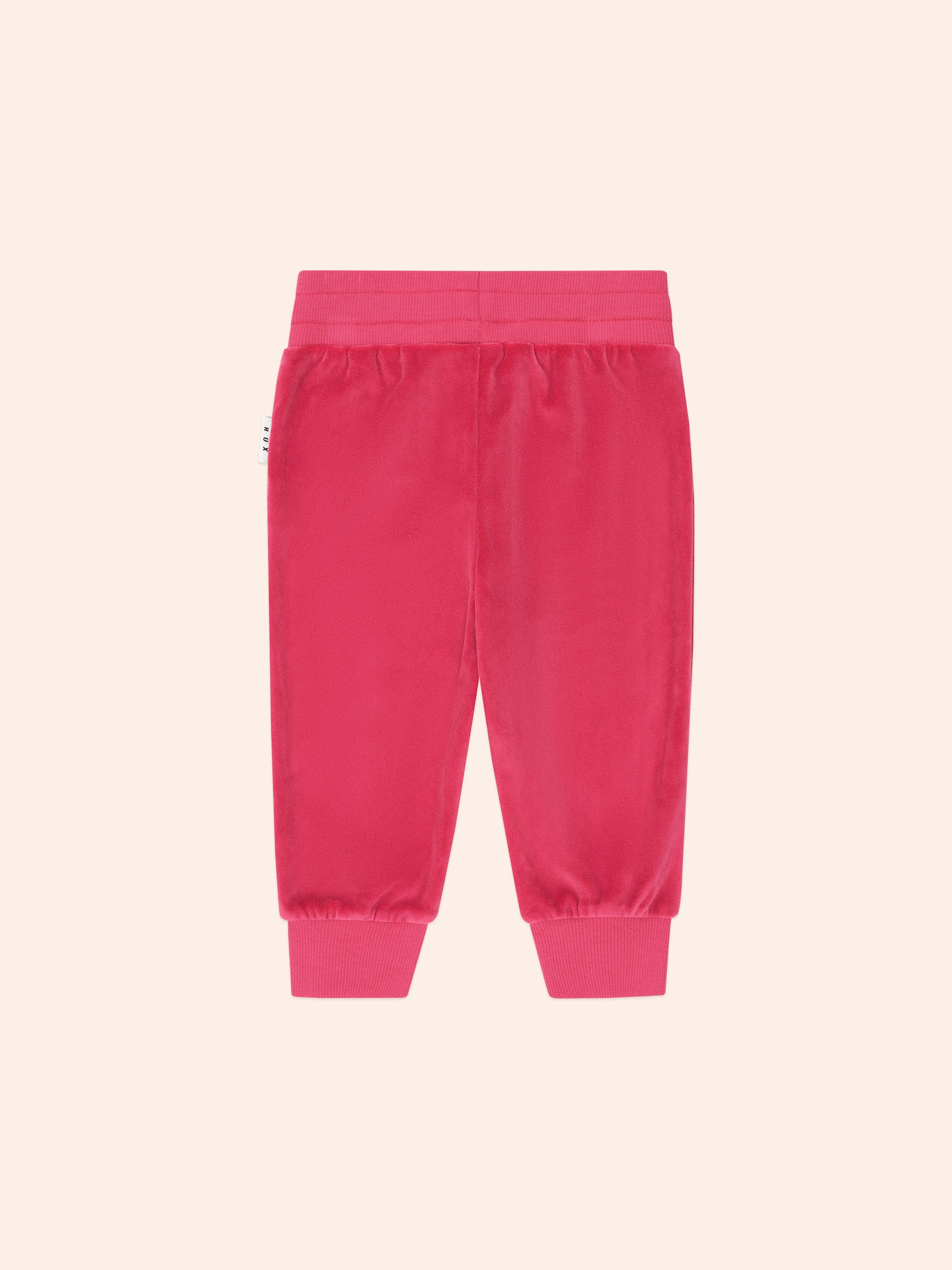 Very Cherry Velour Trackpant PANT Huxbaby