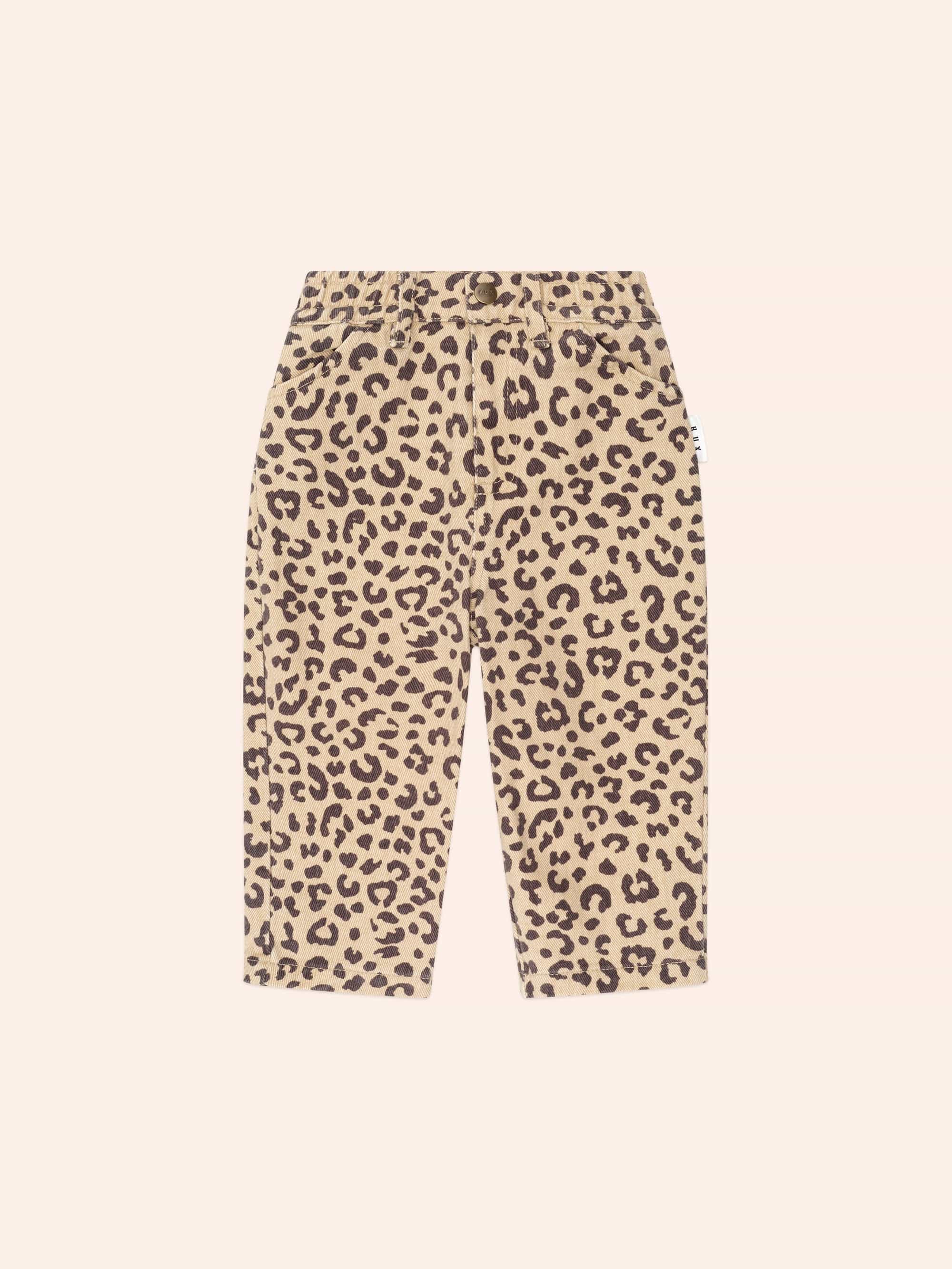 Leopard Print Denim Jeans PANT Huxbaby