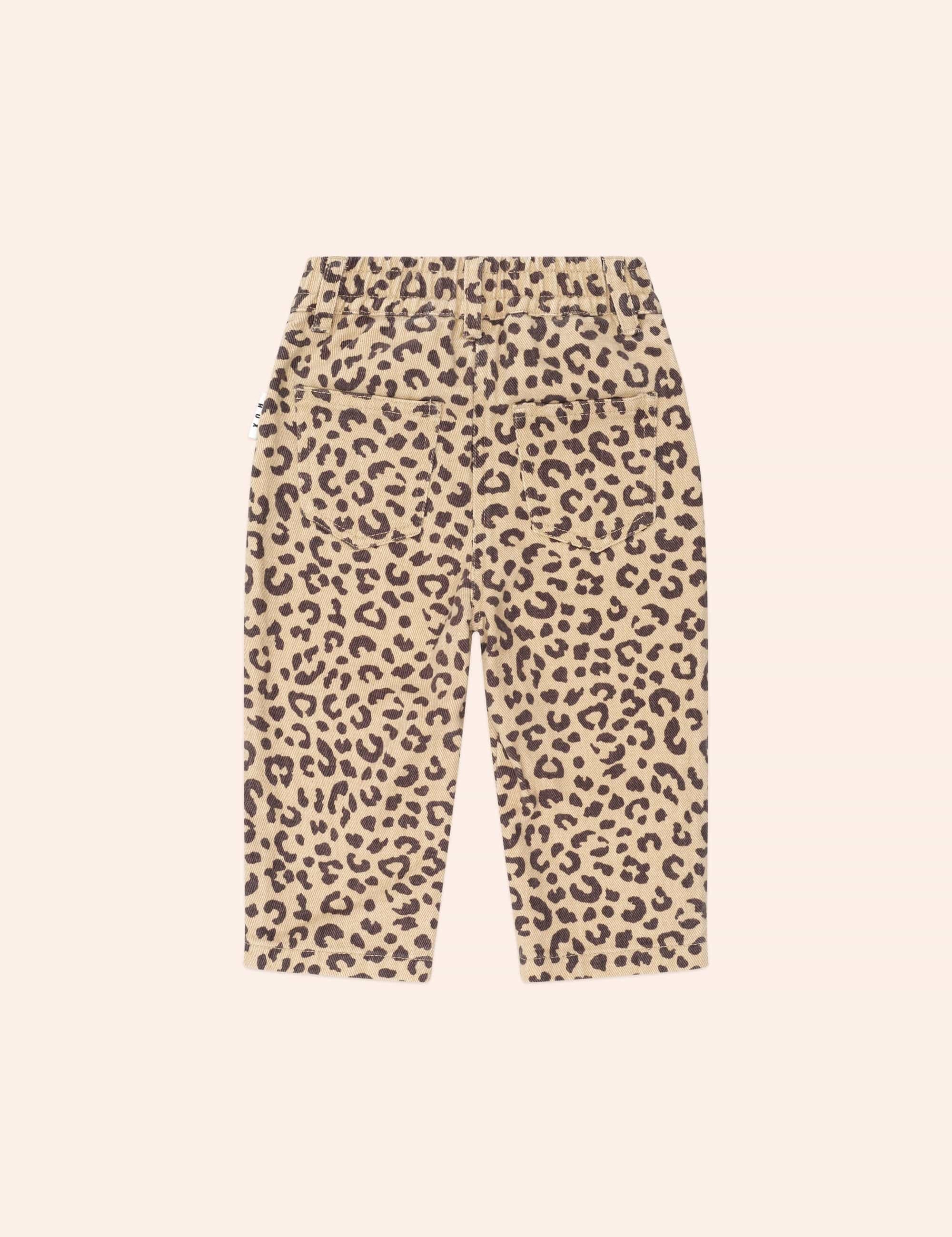 Leopard Print Denim Jeans PANT Huxbaby